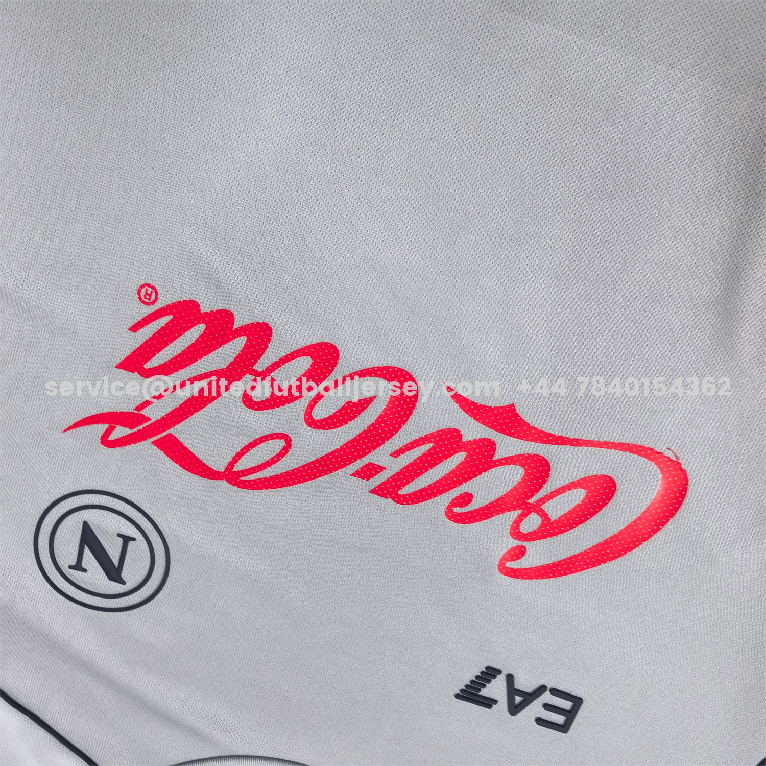 unitedfutballjersey-Napoli 24-25 Grey Pre-Match Training Jersey - Fans Version