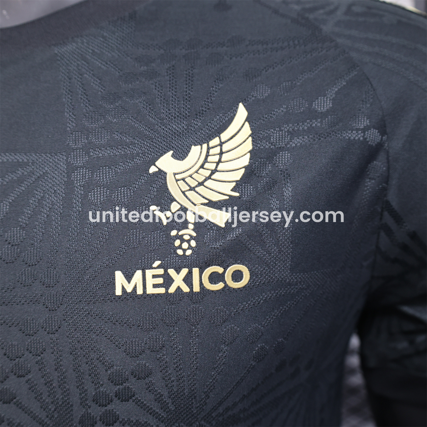 unitedfutballjersey-Mexico 2025 Gold Cup Black Special Edition Jersey - Player Version