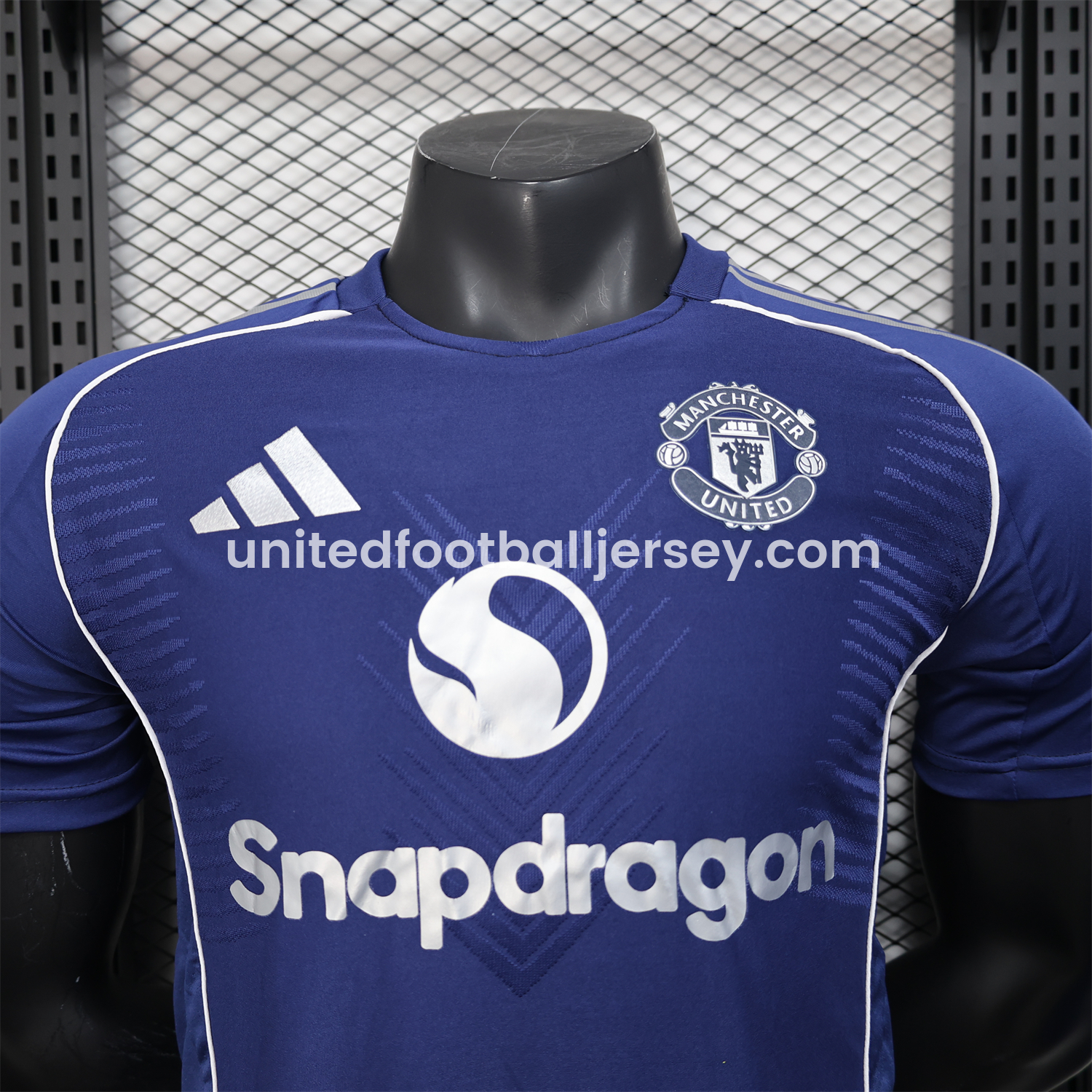 unitedfutballjersey-Manchester United 25-26 Blue Training Jersey - Player Version