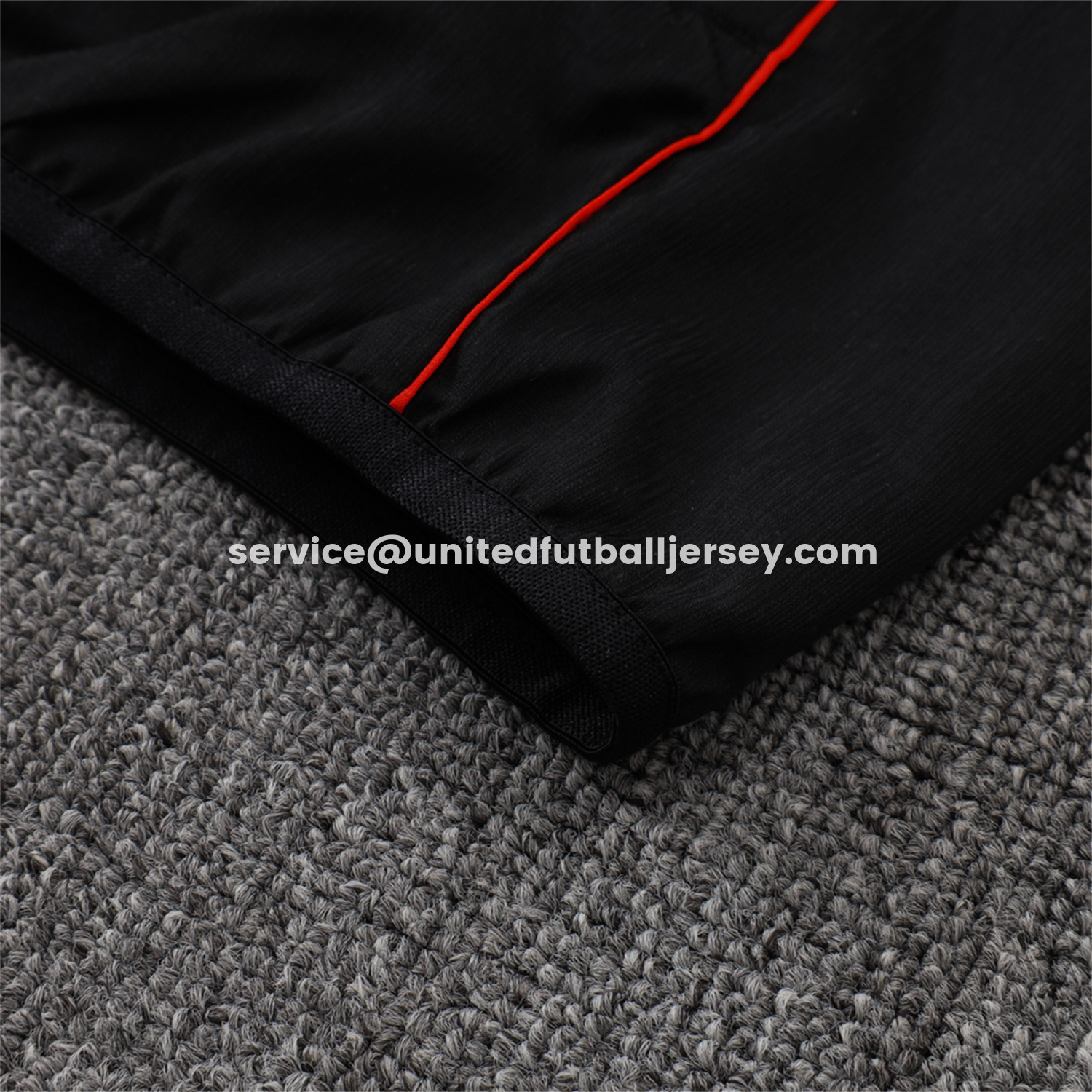 unitedfutballjersey-Ajax 25-26 Windbreaker Training Set - Black Top and Pants