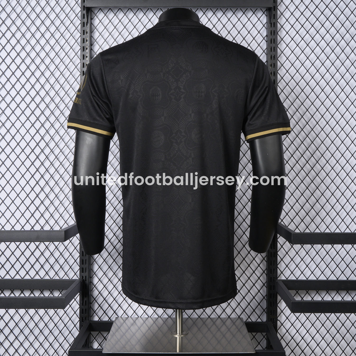 unitedfutballjersey-Bayern Munich 2025 Black 125th Anniversary Jersey - Player Version