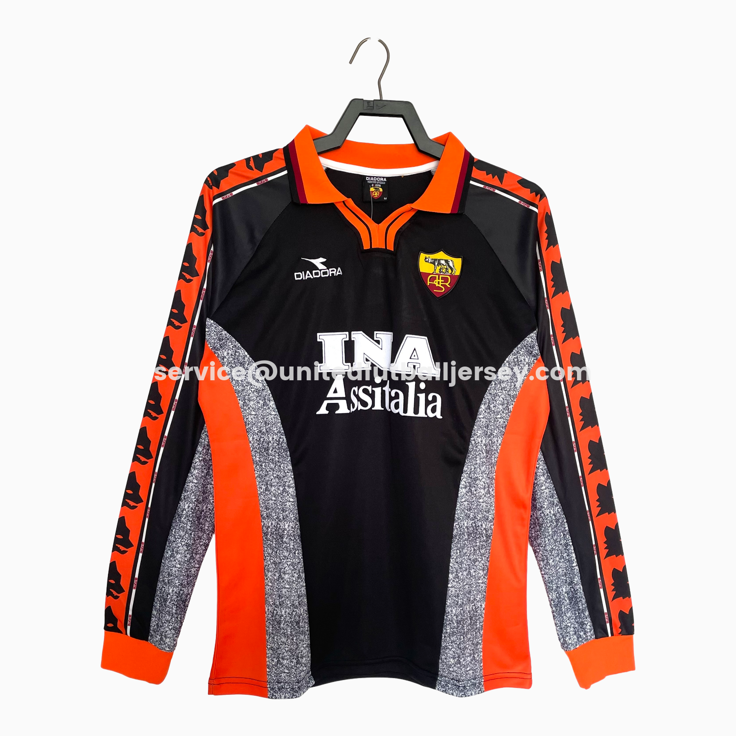 unitedfutballjersey-Retro Roma 1998-99 Third Long Sleeves Jersey