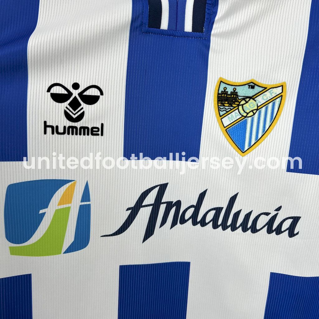 unitedfutballjersey-Málaga 24-25 La Liga Promotion 25th Anniversary Jersey - Fans Version