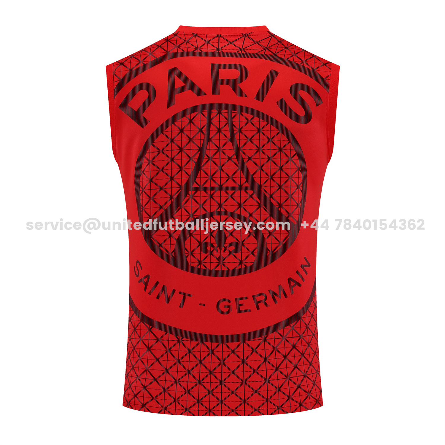 unitedfutballjersey-Paris Saint-Germain PSG 25-26 Vest Training Set - Red Vest & Deep Blue Shorts