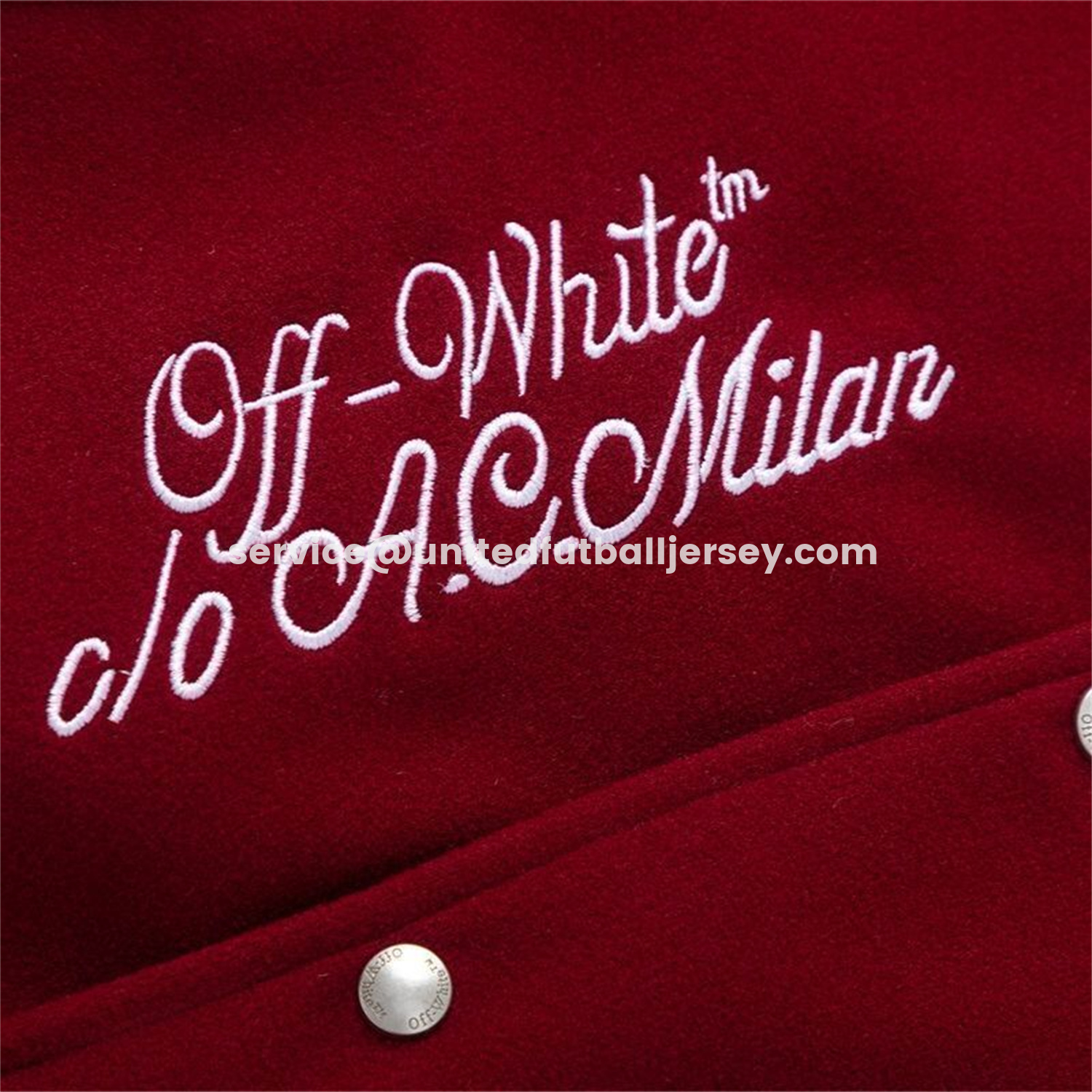 unitedfutballjersey-AC Milan 25-26 Off-White Warm Windbreaker Jacket - Wine Red And Black