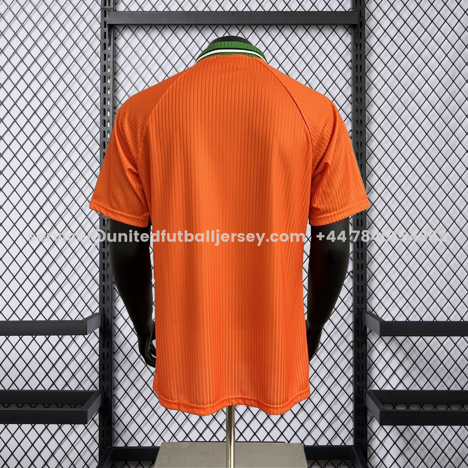 unitedfutballjersey-Retro Ireland 1996-97 Away Orange Jersey