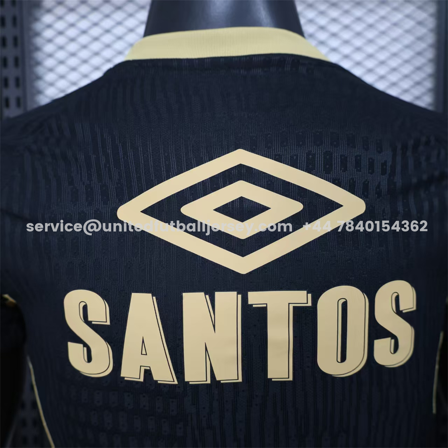 unitedfutballjersey-Santos 2025-26 Goalkeeper Black Jersey With Sponsors - Player Version