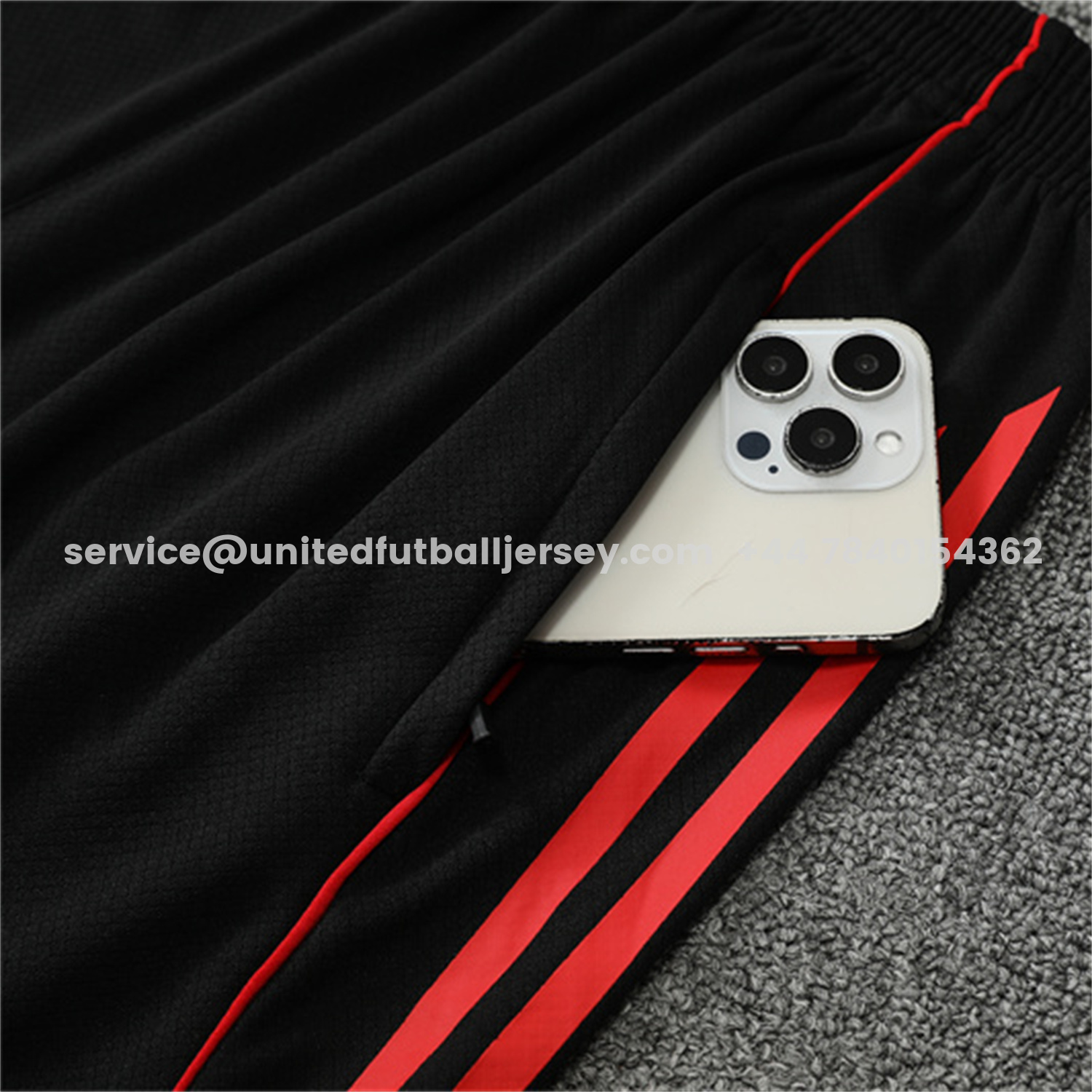 unitedfutballjersey-Liver.pool 25-26 Kids Short-Sleeve Training Set - Red Camouflage Top & Black Shorts