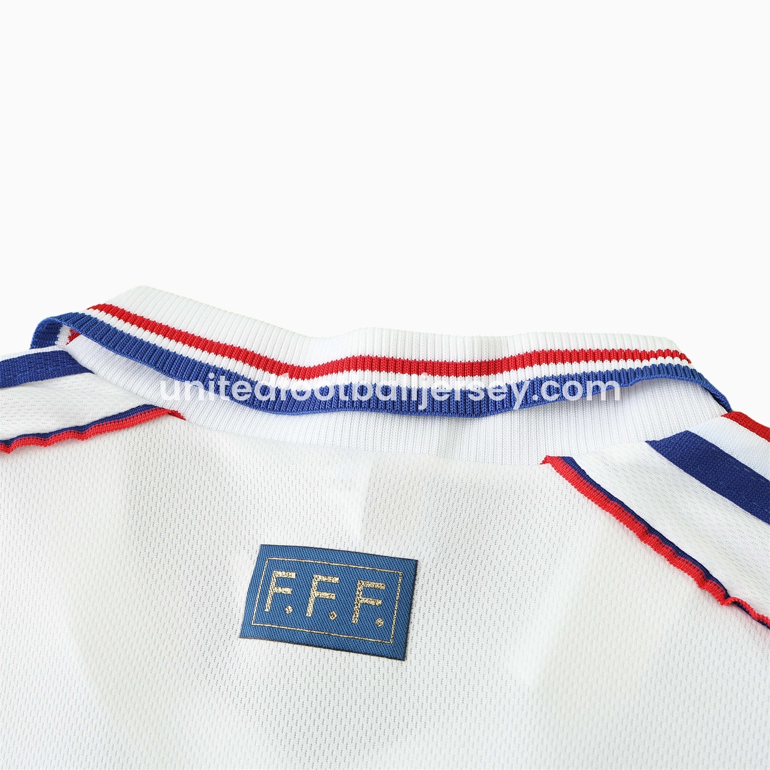 unitedfutballjersey-Retro France 1998 Away Long Sleeves Jersey (with 1998 World Cup mark on right chest)