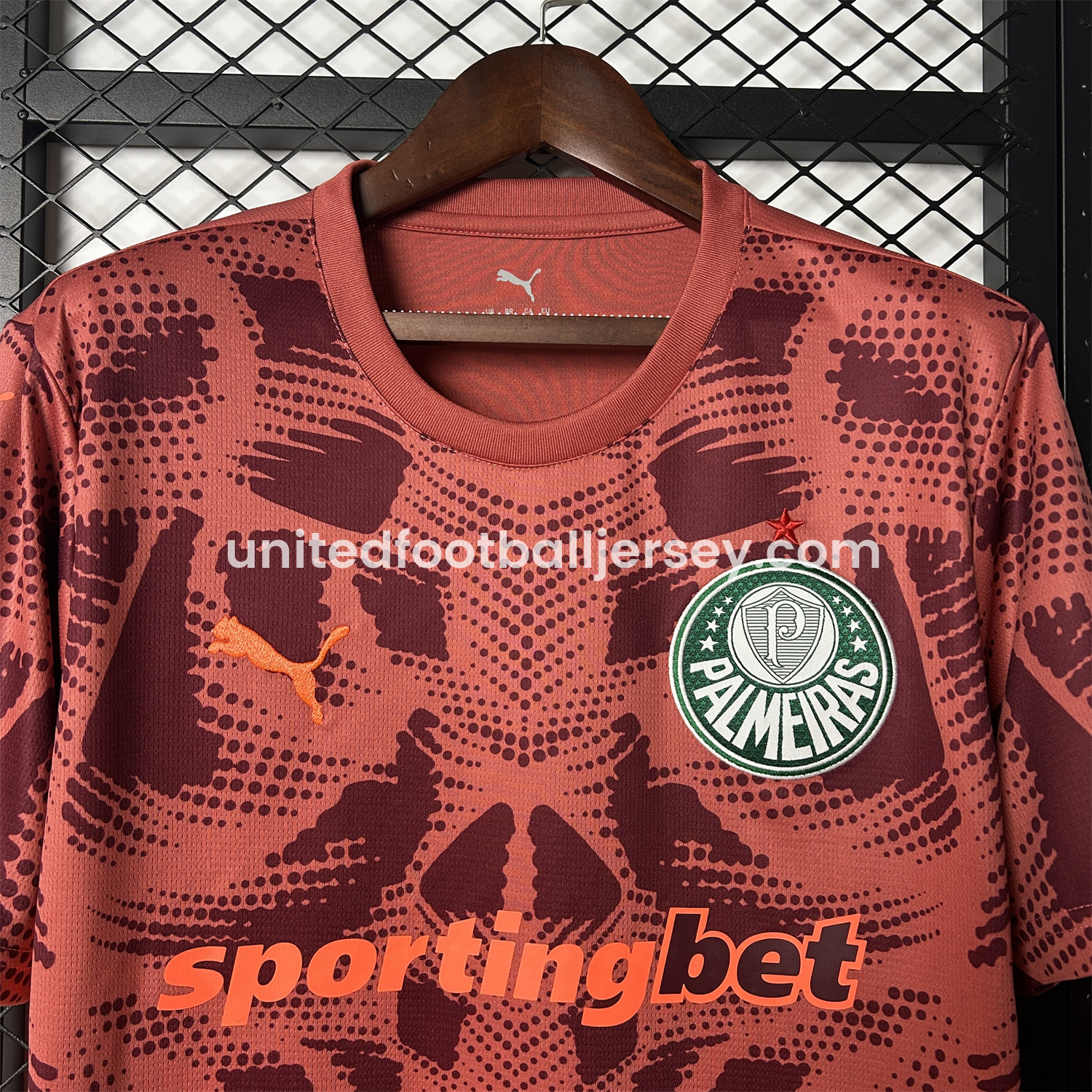 unitedfutballjersey-Palmeiras 25-26 Red Goalkeeper Jersey - Fans Version