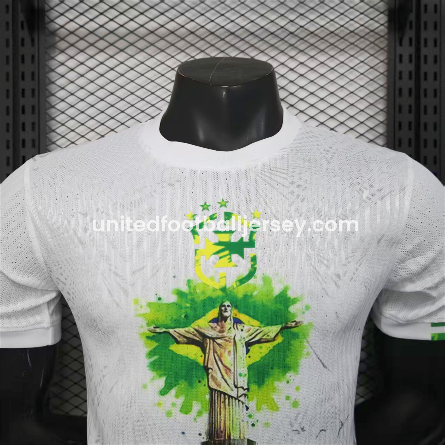 unitedfutballjersey-Brazil 25-26 Christ the Redeemer Statue White Jersey - Player Version
