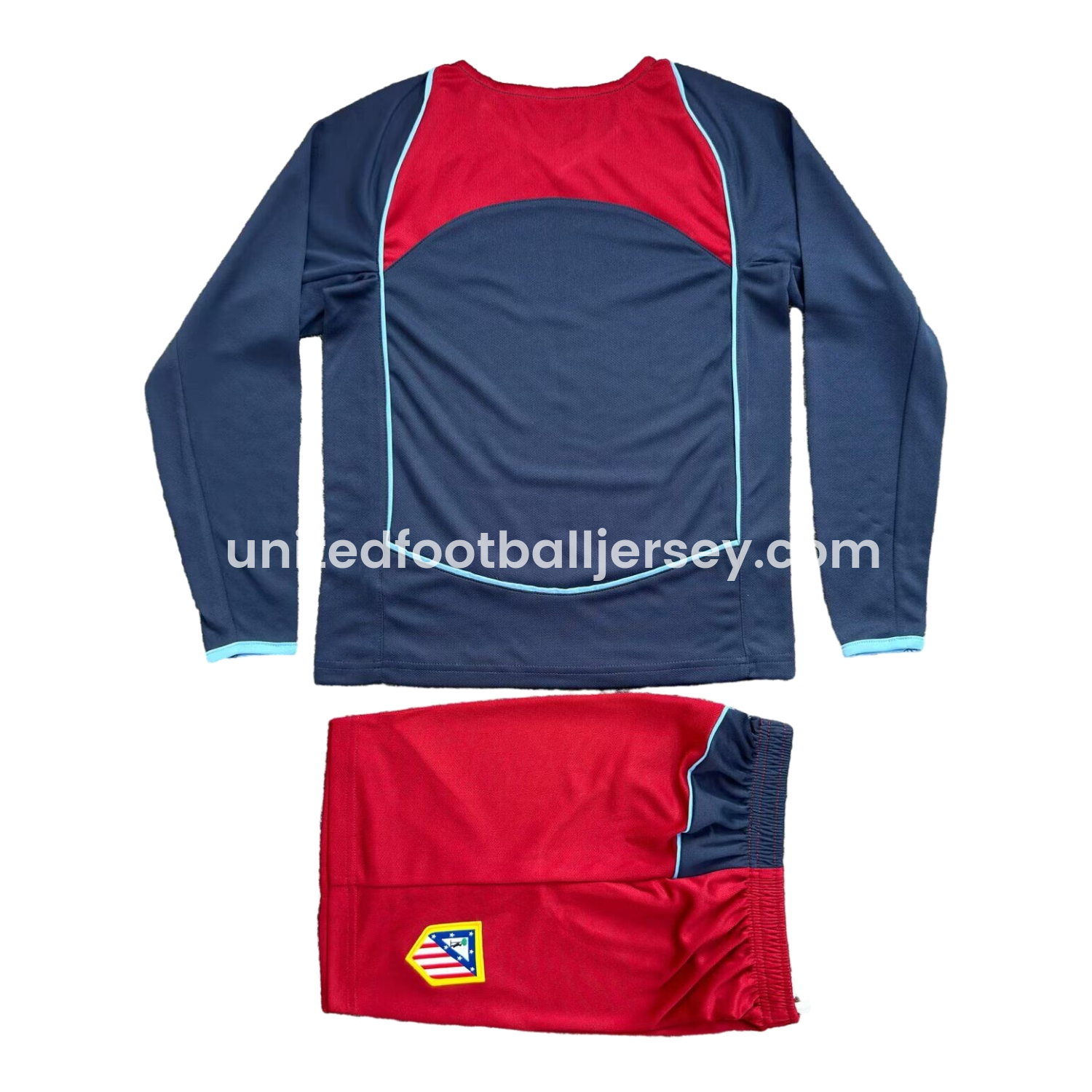 unitedfutballjersey-Retro Atletico Madrid 2004-05 Away S.p.i.d.e.r M.a.n Special Long Sleeves Kids Kit