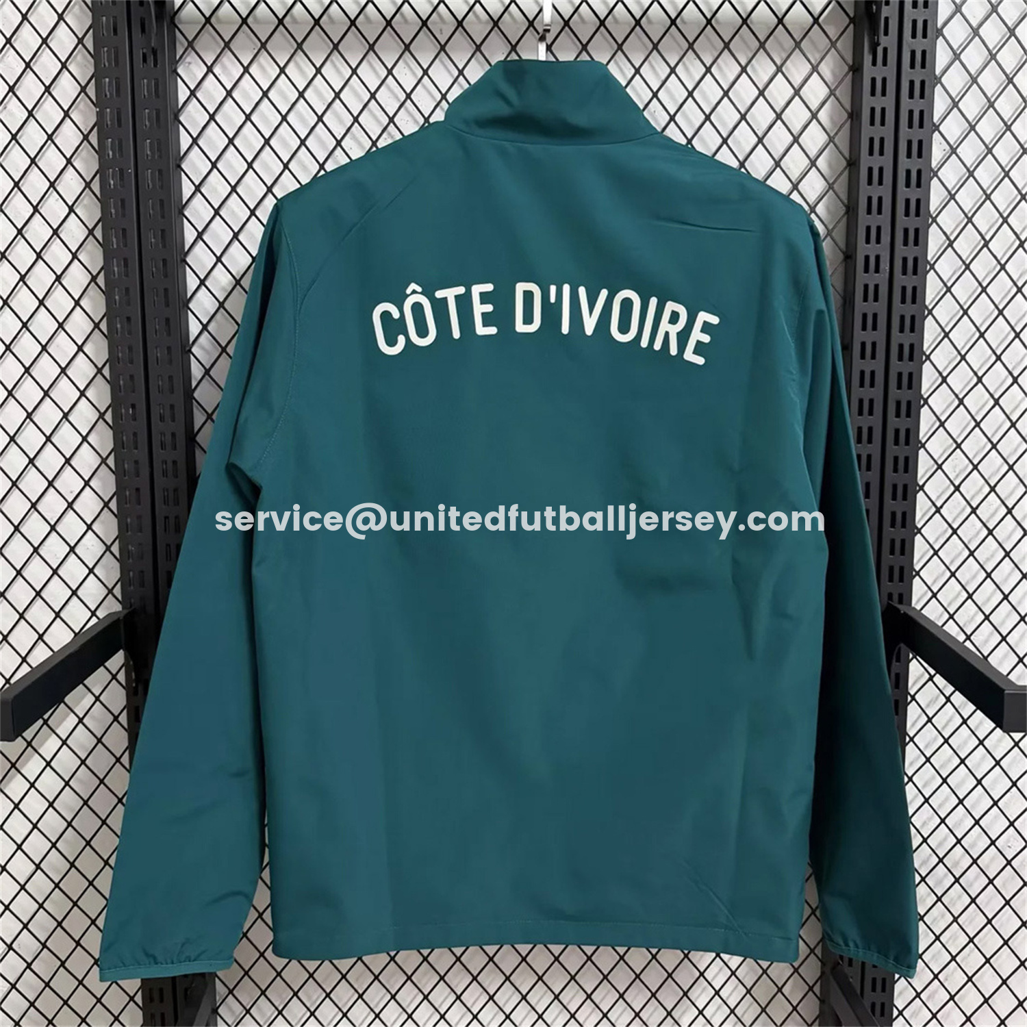 unitedfutballjersey-Ivory Coast 2026 Pre-Match Double Sided Reversible Windbreaker - Orange