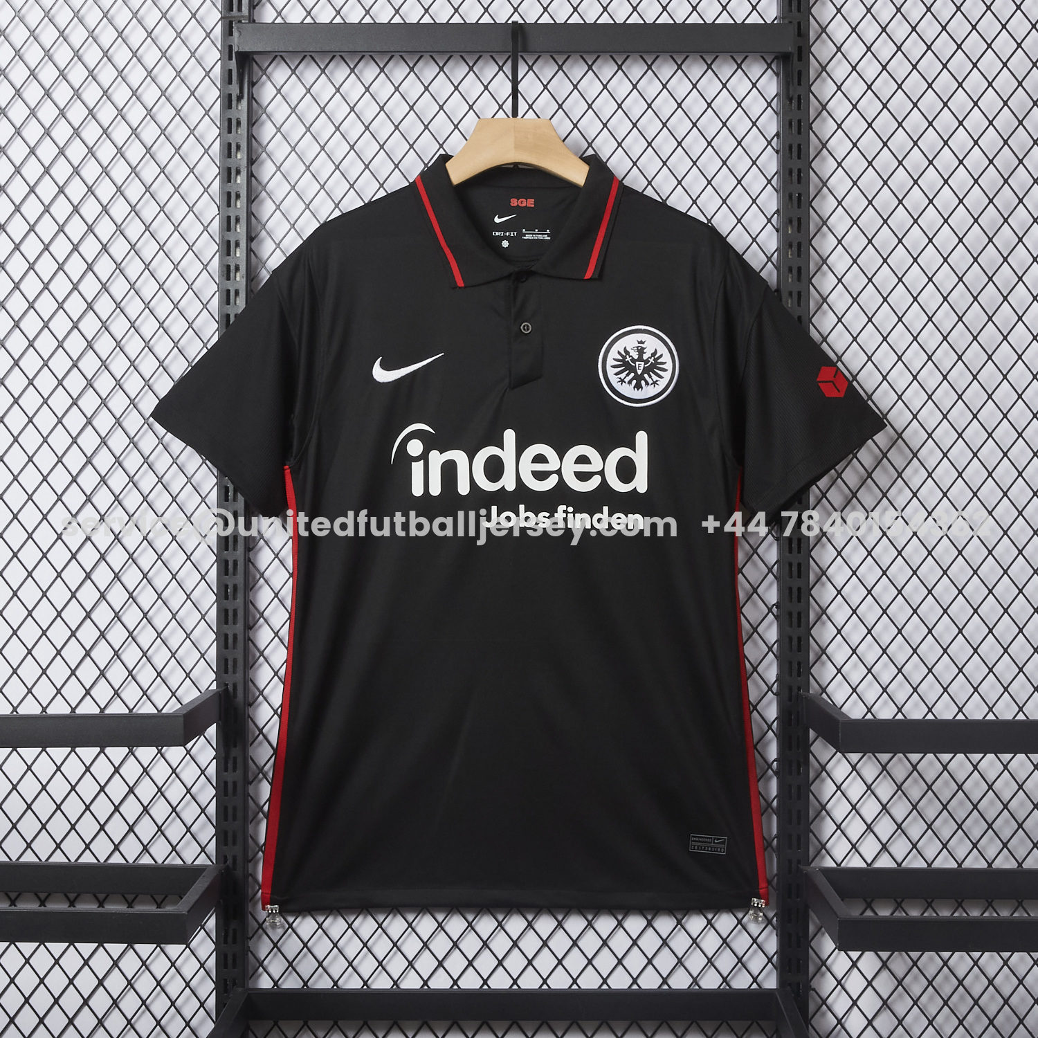 unitedfutballjersey-Retro Frankfurt 2021-22 Home Black Jersey