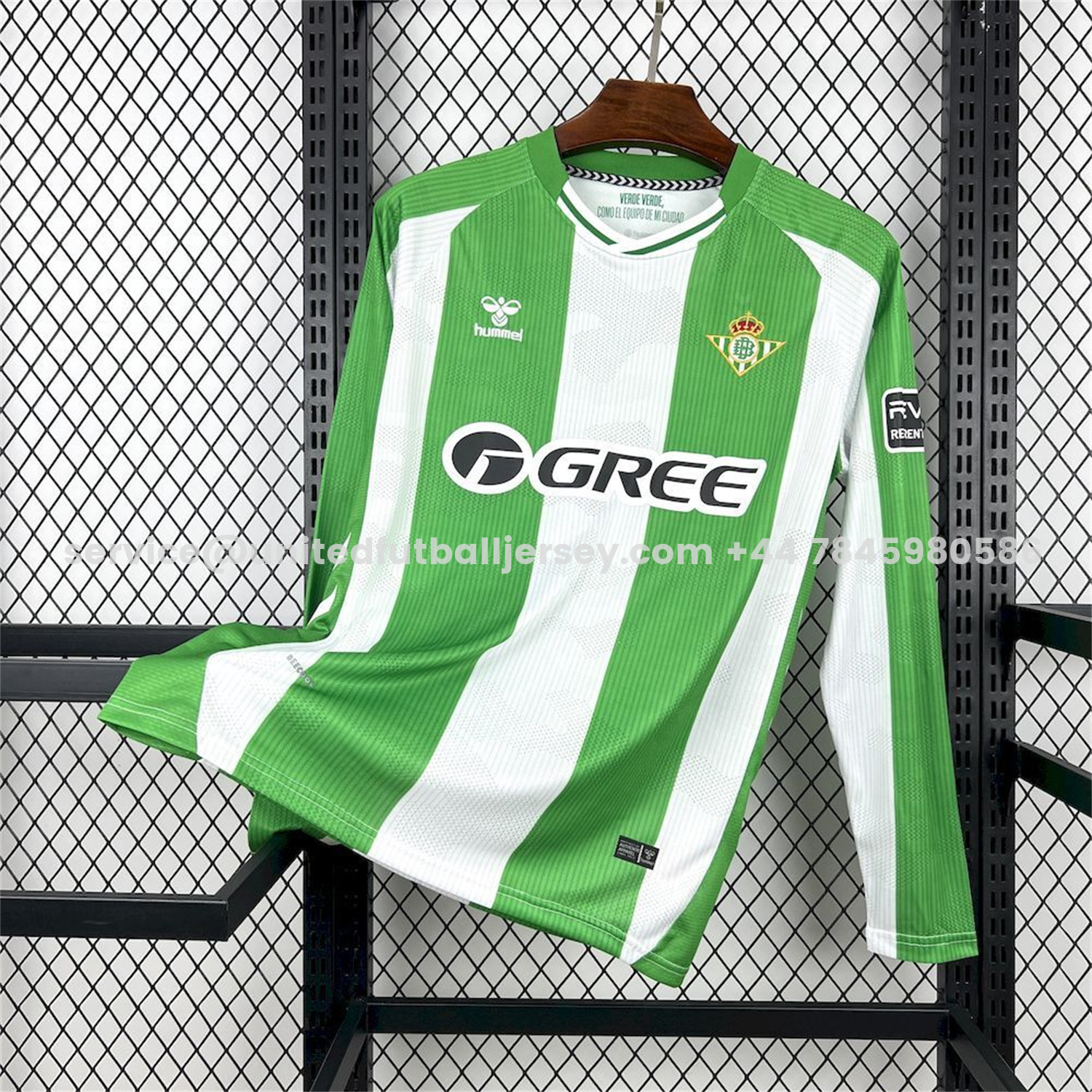 unitedfutballjersey-Real Betis 25-26 Home Long Sleeves Jersey - Fans Version