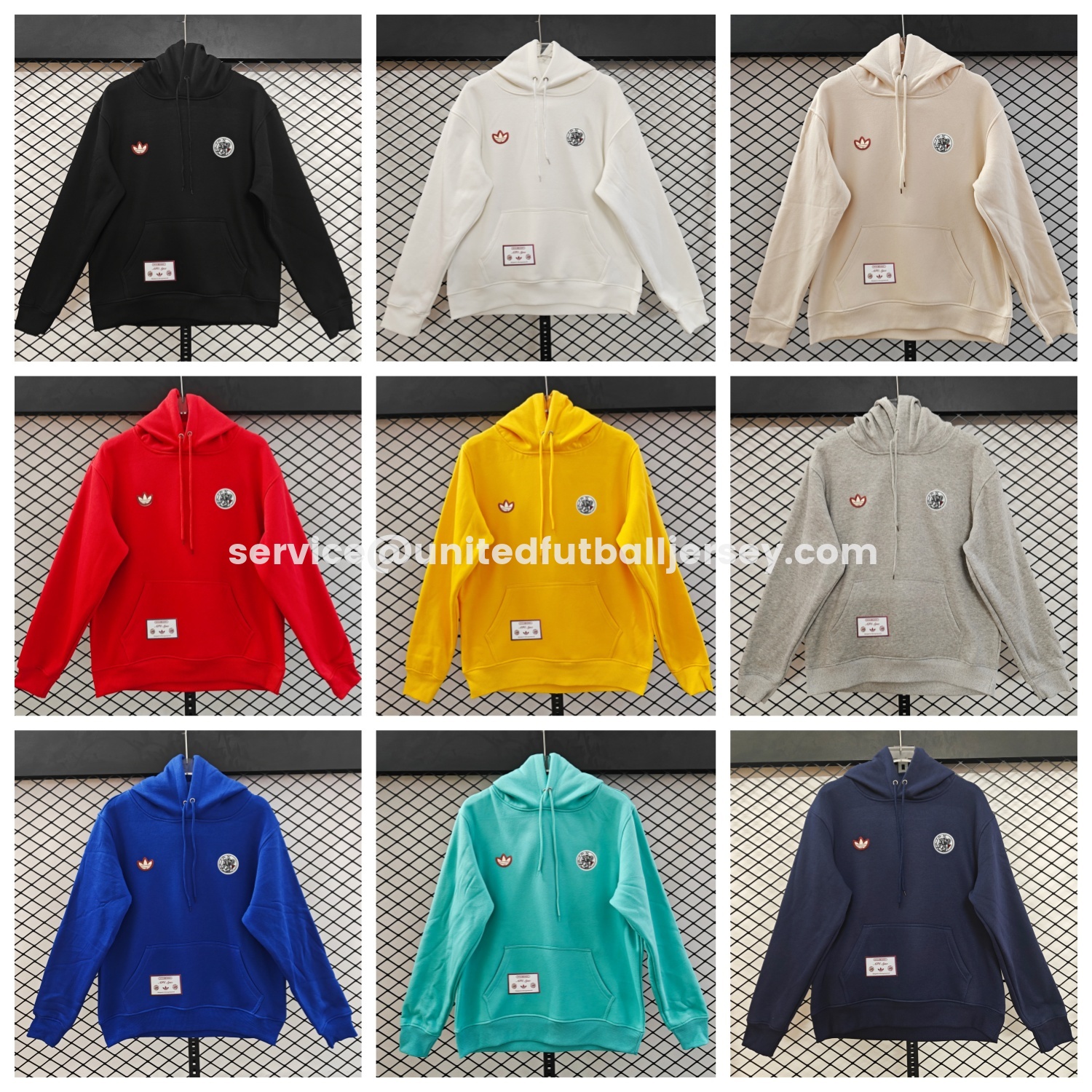 unitedfutballjersey-Ajax 25-26 Originals Terrace Icon Unisex Pullover Hoodie