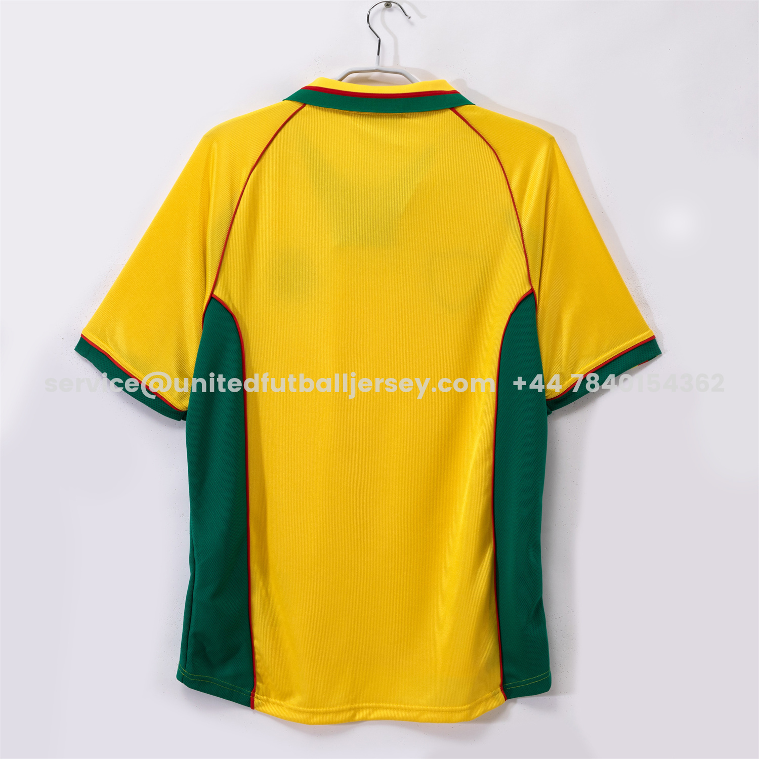 unitedfutballjersey-Retro Cameroon 1998-99 Away Yellow Jersey