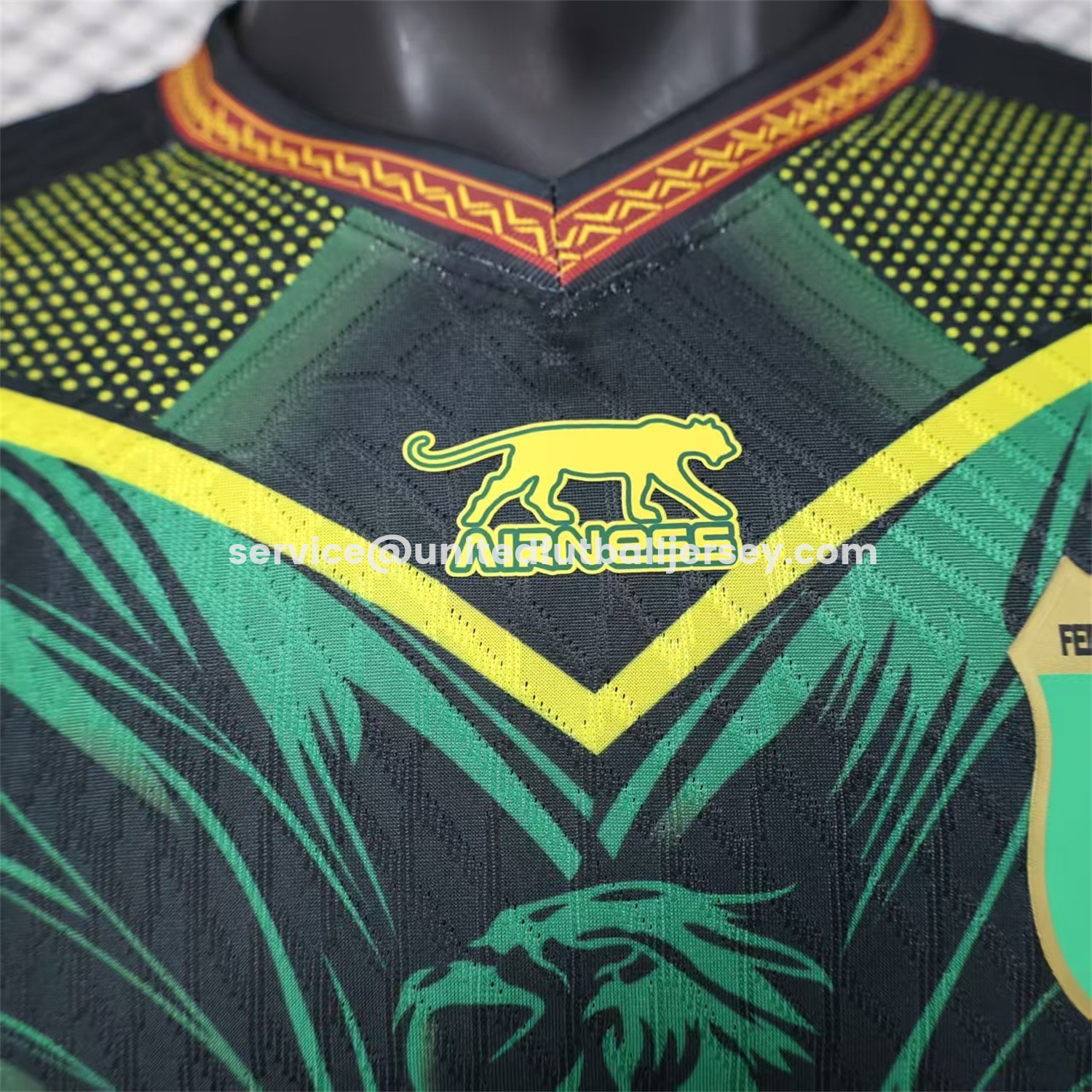 unitedfutballjersey-Mali 2026 Eagle Black Green Jersey - Player Version