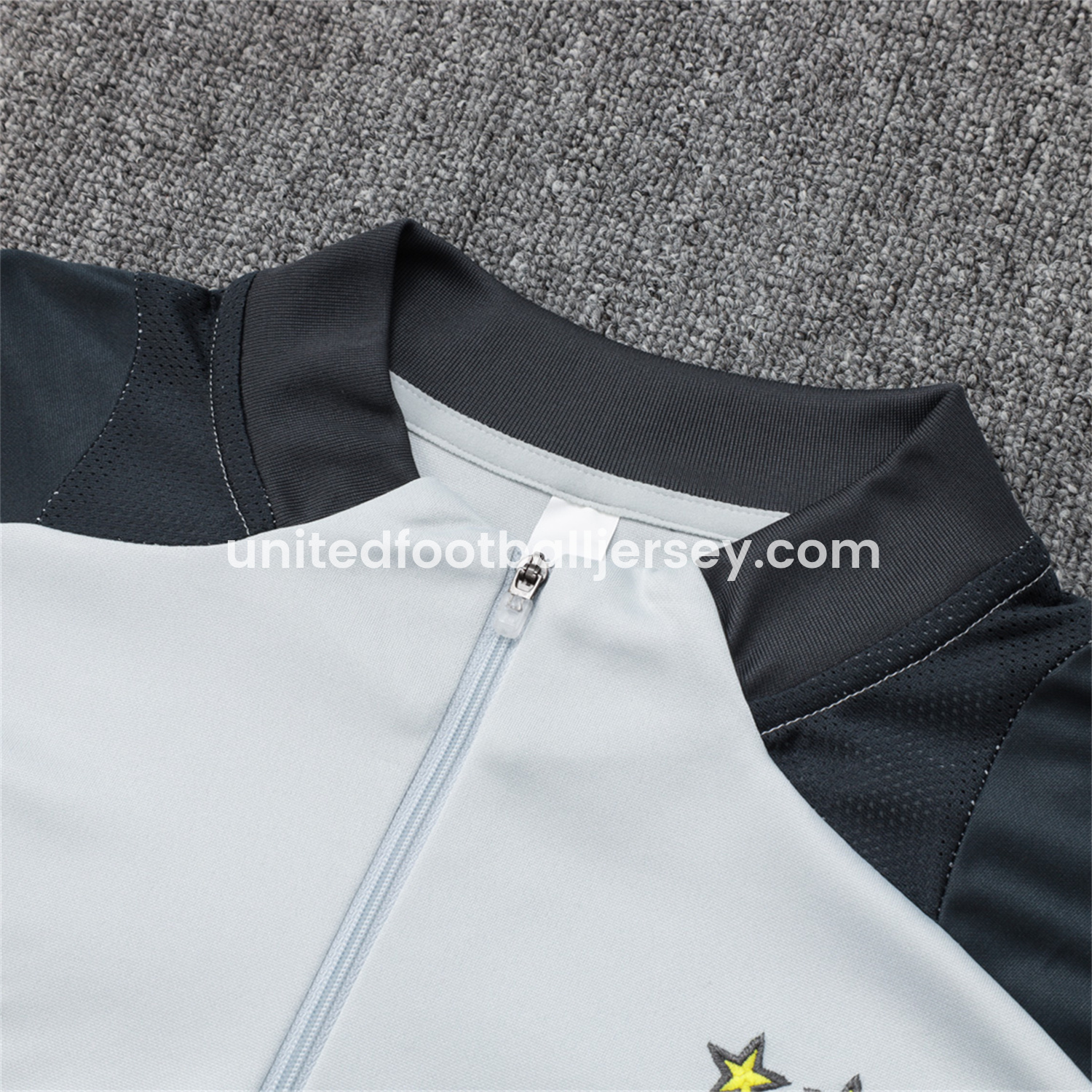 unitedfutballjersey-Benfica 25-26 Long Sleeve Training Set - Grey Top and Deep Grey Pants