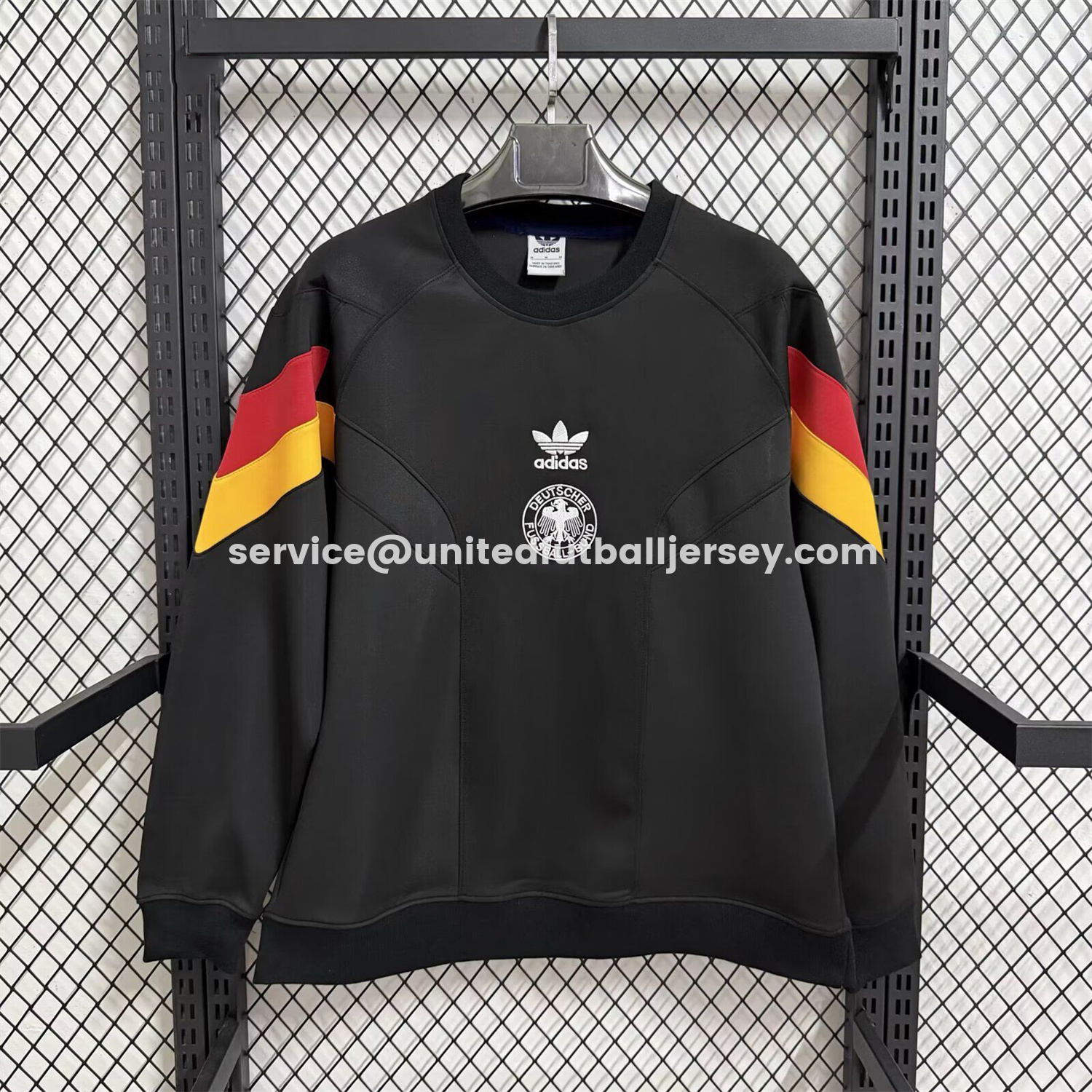 unitedfutballjersey-Germany 2026 Retro Style Black Unisex Pullover Hoodie