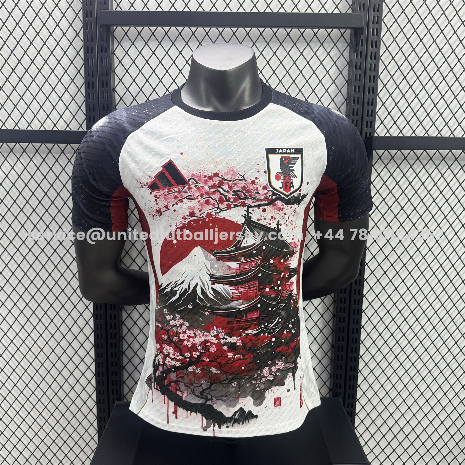 unitedfutballjersey-Japan 25-26 Sunset Over Mount Fuji Flowers Floating Over Churei Pagoda Special Jersey - Player Version