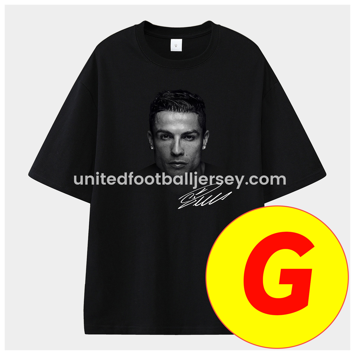 unitedfutballjersey-Cristiano Ronaldo Portugal Real Madrid Manchester United Unisex Pure Cotton T-shirt