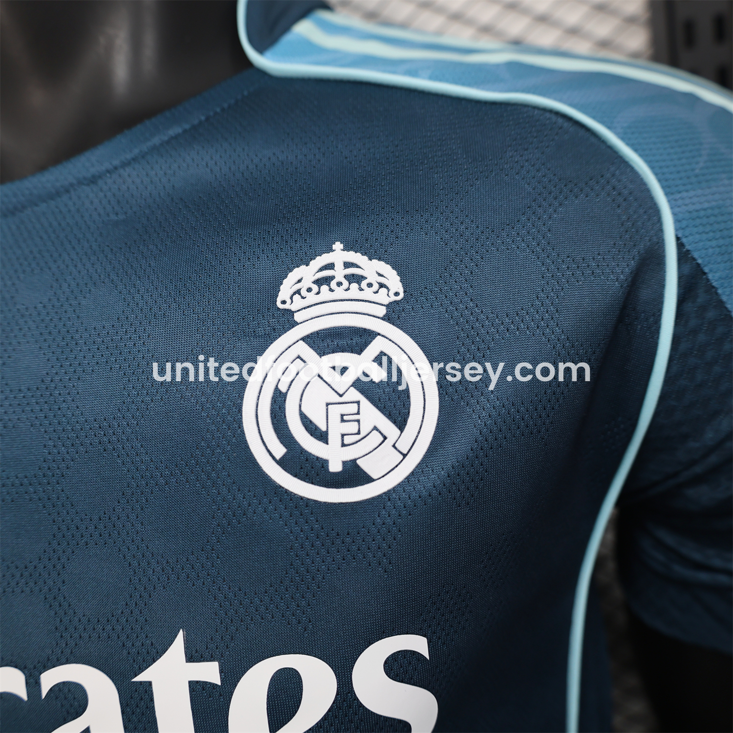 unitedfutballjersey-Real Madrid 25-26 Blue Gradient Jersey with RMFC Pattern - Player Version