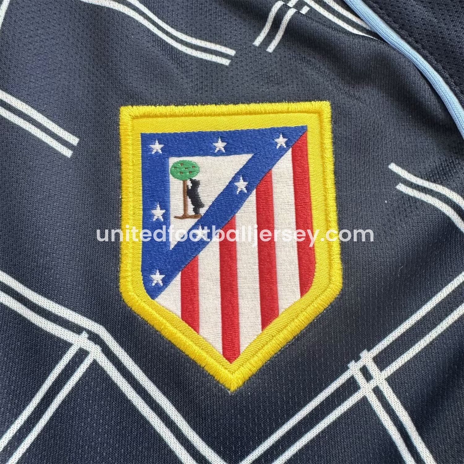 unitedfutballjersey-Retro Atletico Madrid 2004-05 Away S.p.i.d.e.r M.a.n Special Long Sleeves Kids Kit