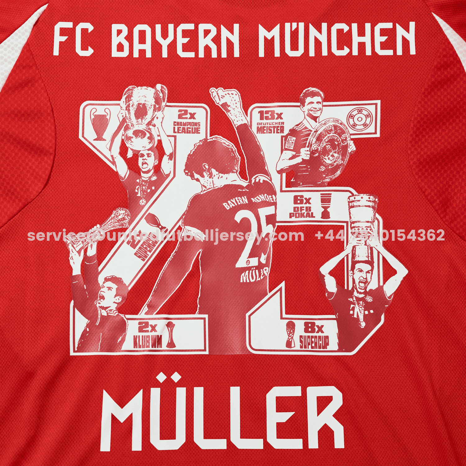 unitedfutballjersey-Bayern Munich 25-26 Home Müller Limited Edition Kids Kit