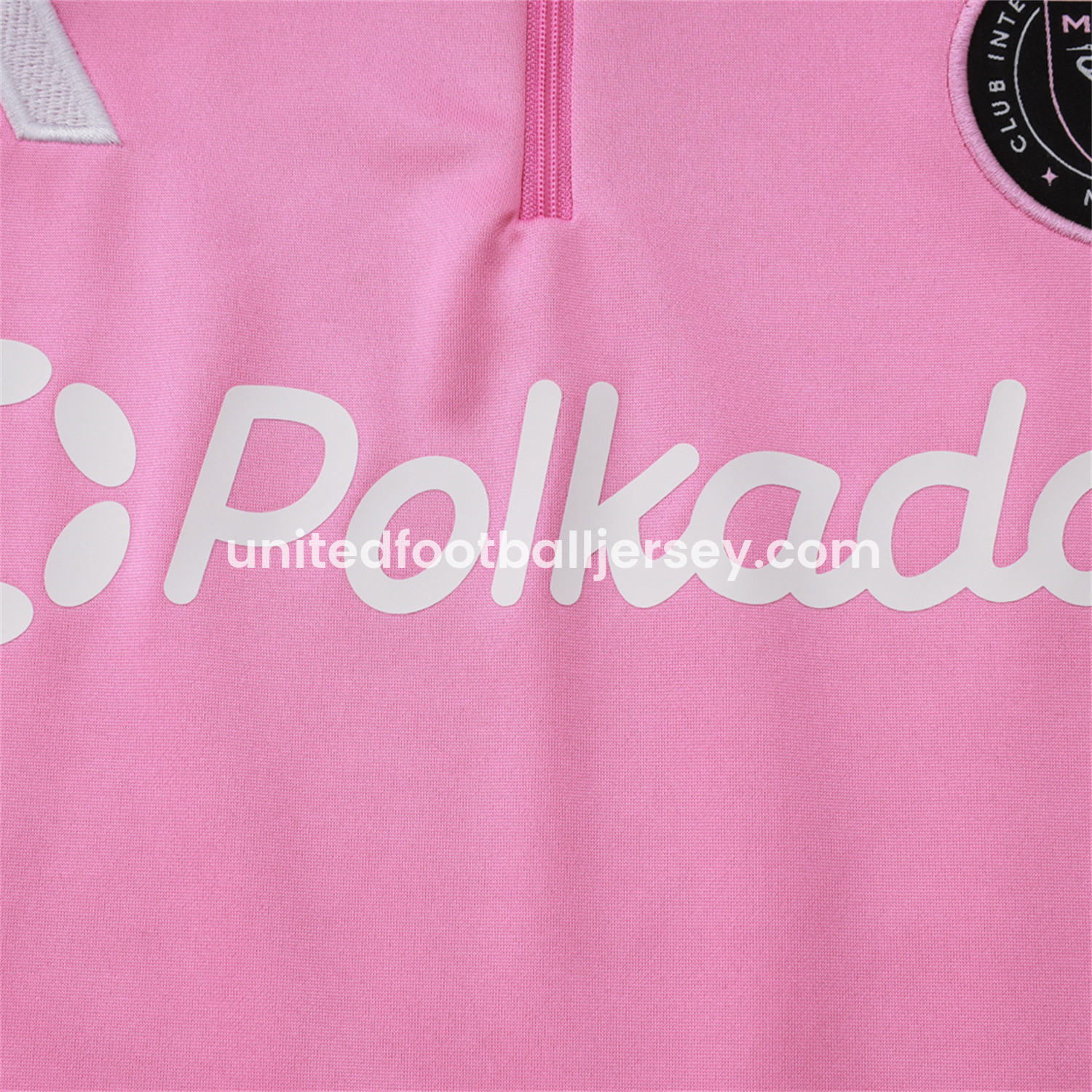 unitedfutballjersey-INT M.A.M 25-26 Long Sleeves Training Set - Pink Top & Black Pants