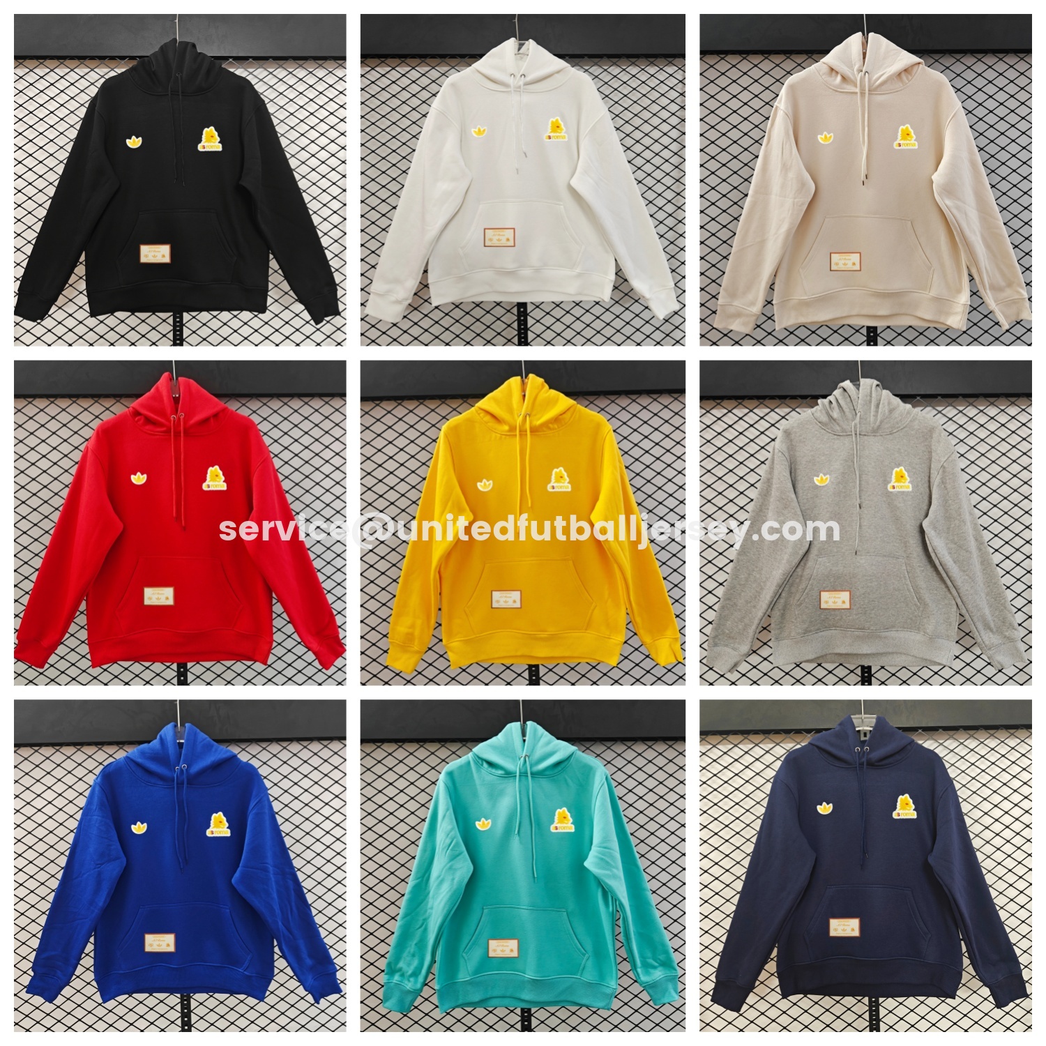 unitedfutballjersey-AS Roma 25-26 Originals Terrace Icon Unisex Pullover Hoodie