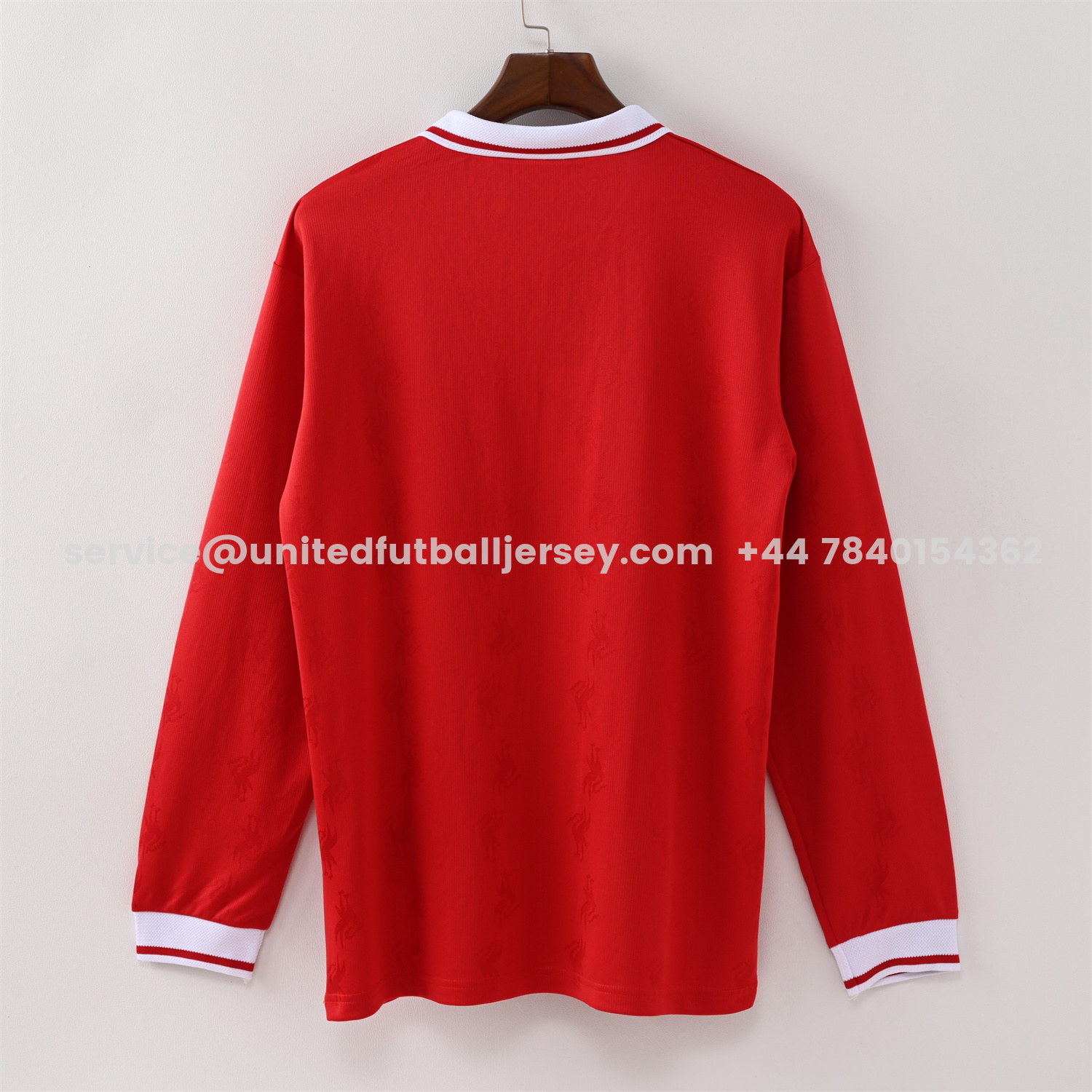 unitedfutballjersey-Retro Liver.pool 1996-97 Home Long Sleeves Jersey