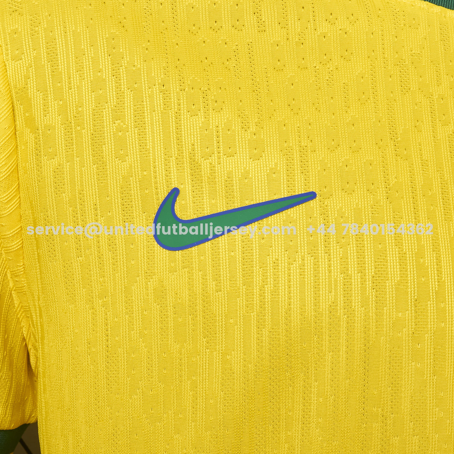 unitedfutballjersey-Retro Brazil 1998 Home Jersey - Player Version