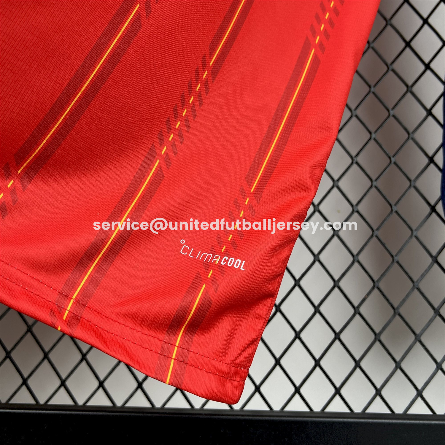 unitedfutballjersey-Spain 2026 Home Red Long Sleeves Jersey - Fans Version