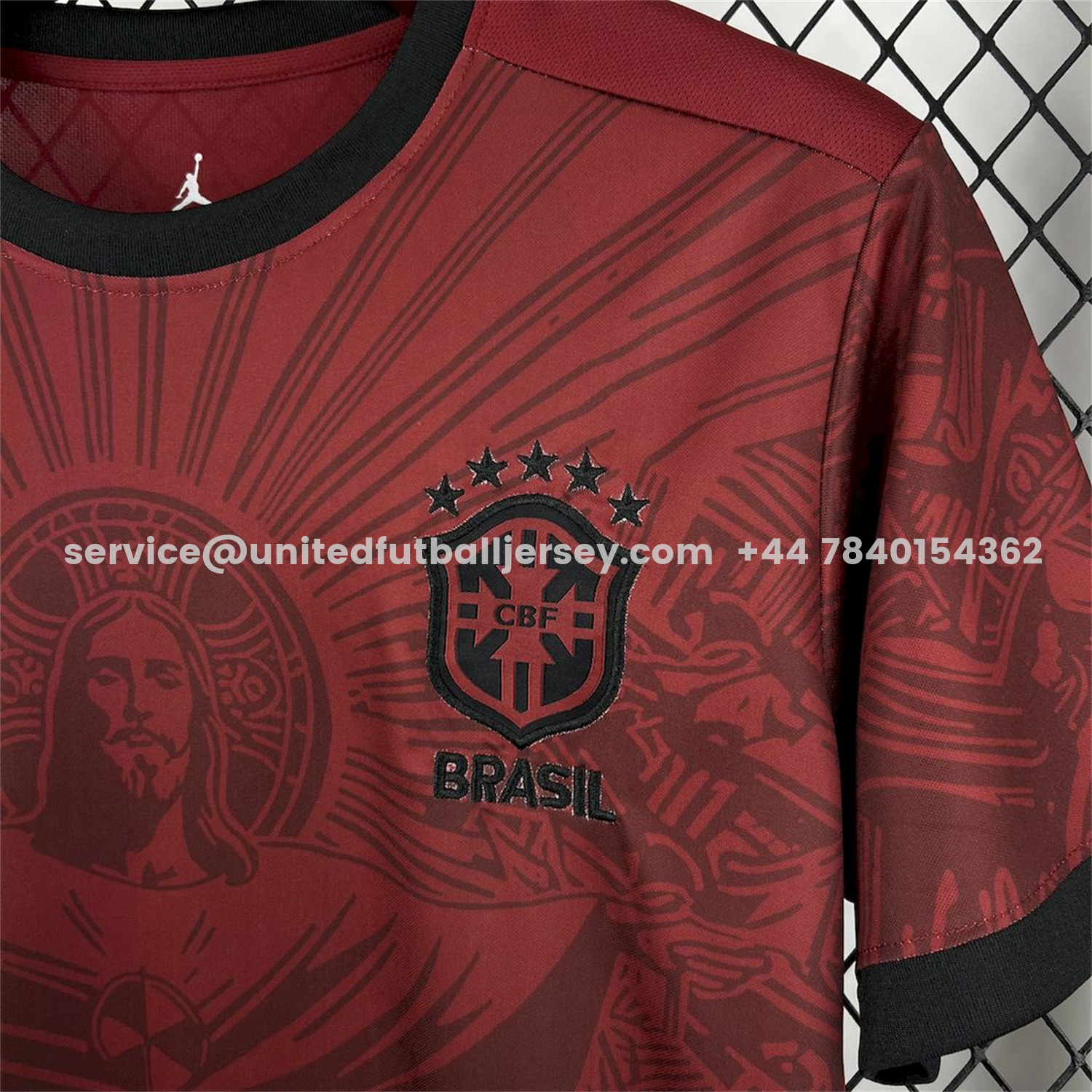 unitedfutballjersey-Brazil 25-26 Jordan Maroon Deep Red Special Edition Jersey - Fans Version