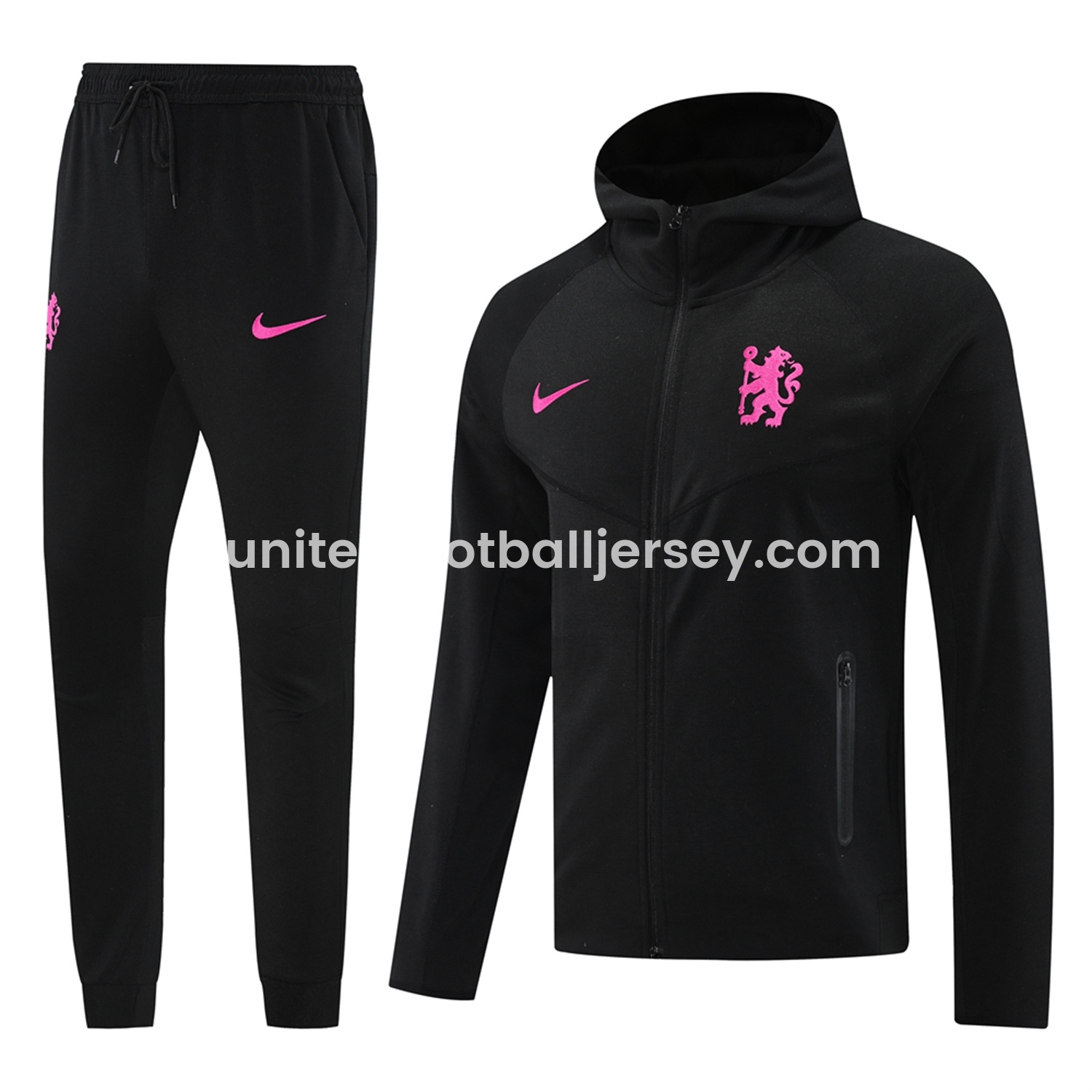 unitedfutballjersey-C.H.E.L.S.E.A 24-25 Jacket Training Tracksuit - Black Jackets & Pants