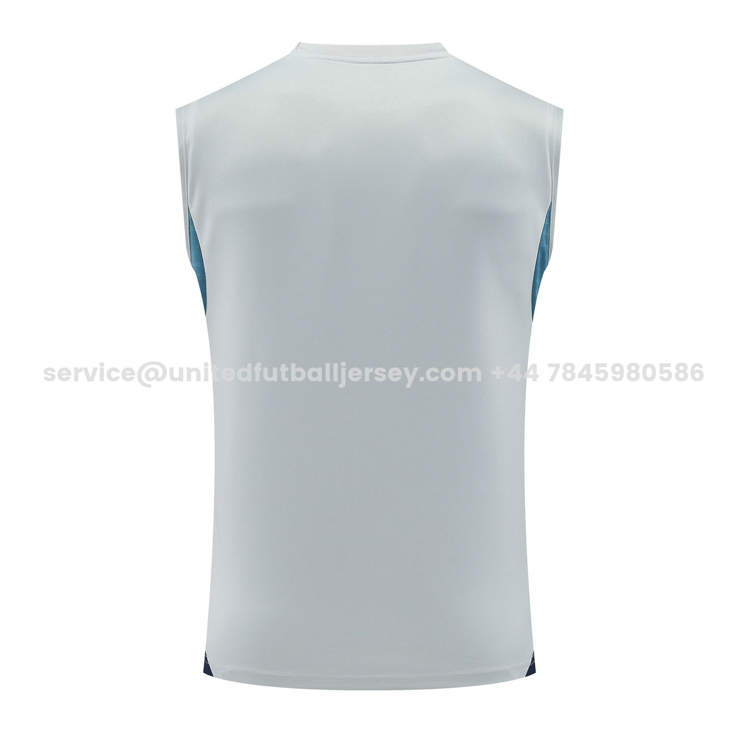 unitedfutballjersey-Arsenal 25-26 Vest Training Set - Grey Top & Deep Blue Shorts