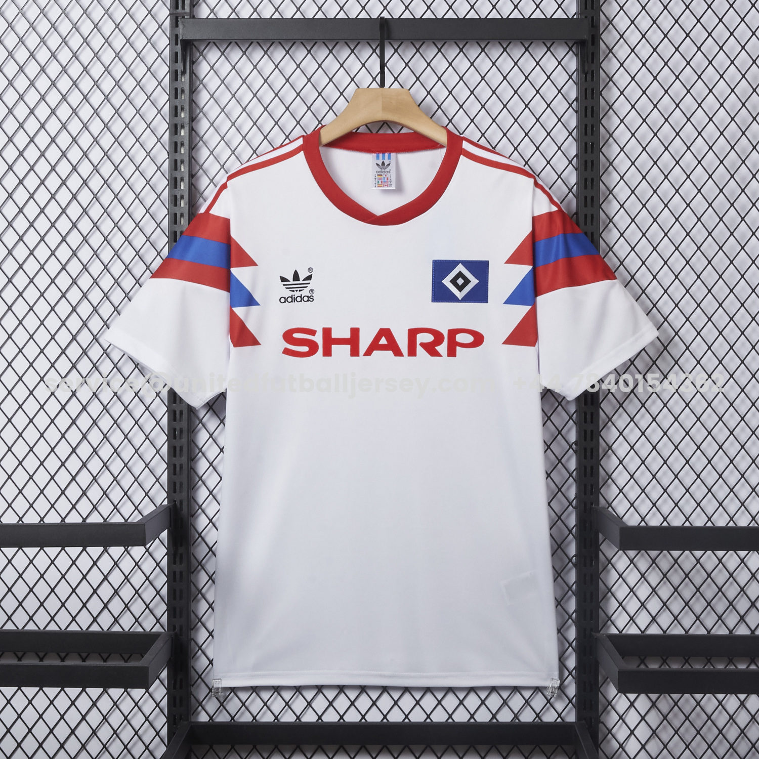 unitedfutballjersey-Retro Hamburger SV 1989-90 Home Jersey