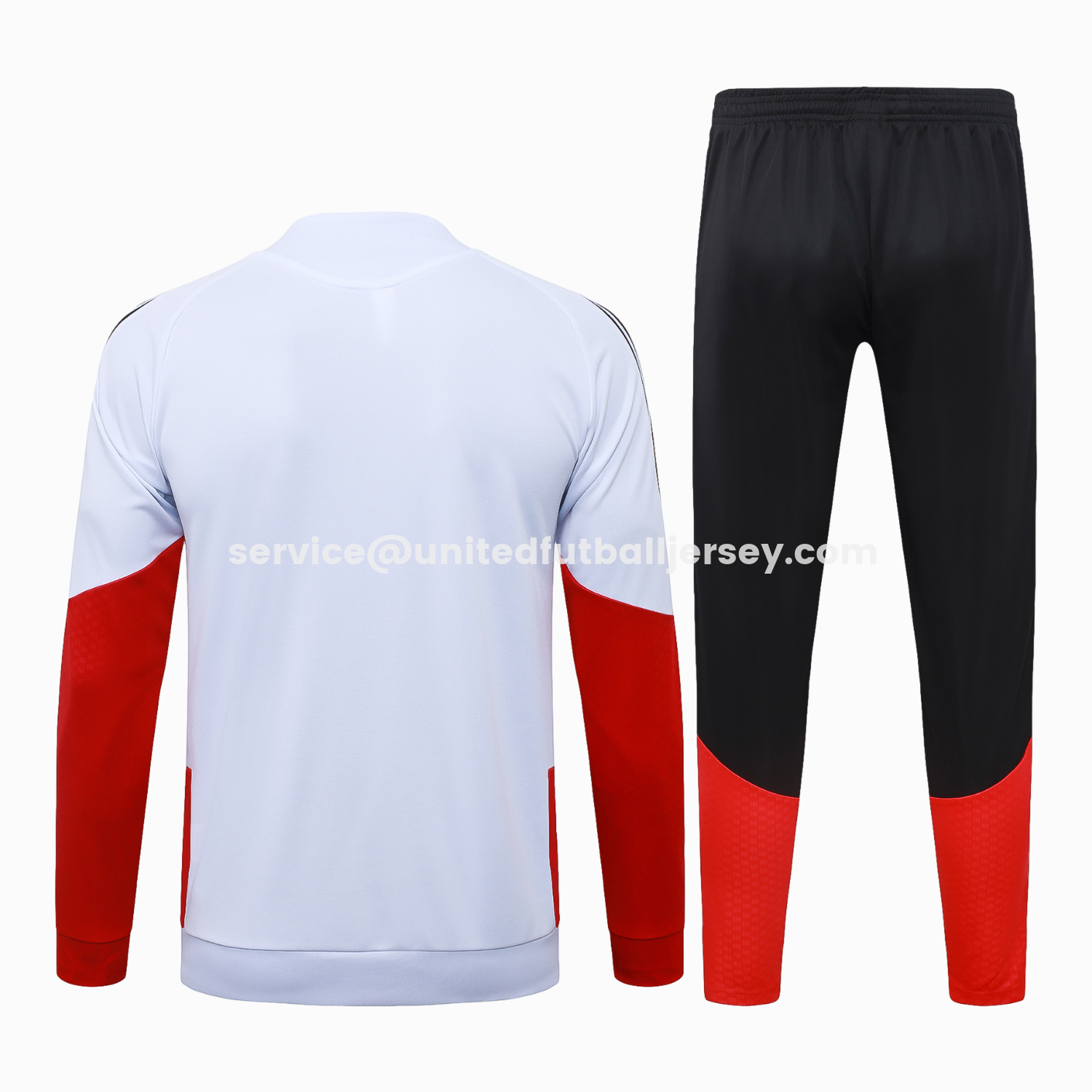 unitedfutballjersey-Germany 2026 Windbreaker Training Set - White Top and Black Pants