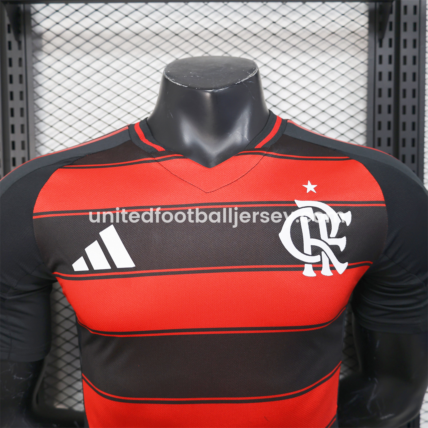 unitedfutballjersey-Flamengo 25-26 Home Unsponsored Jersey - Player Version