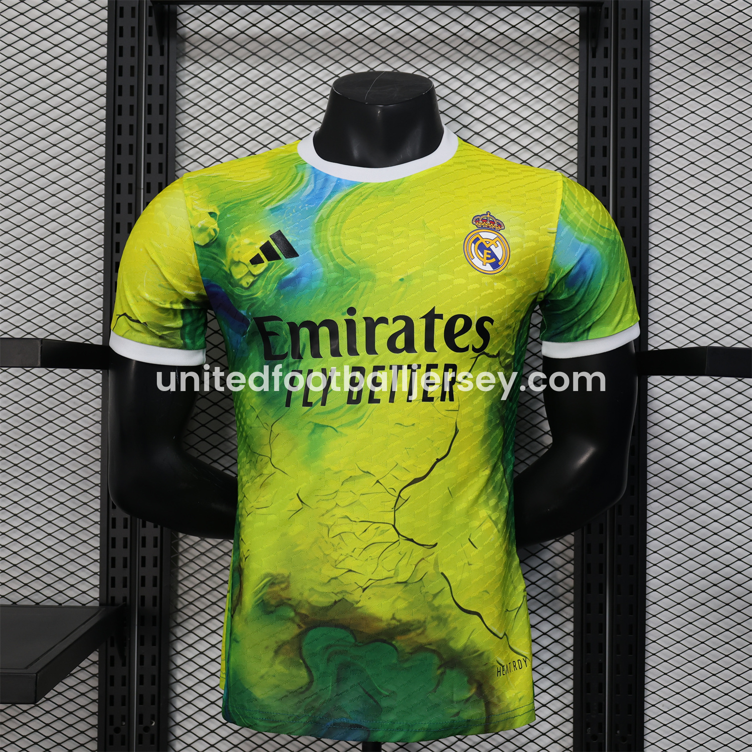 unitedfutballjersey-Real Madrid 25-26 Green & Yellow Special Edition Jersey - Player Version