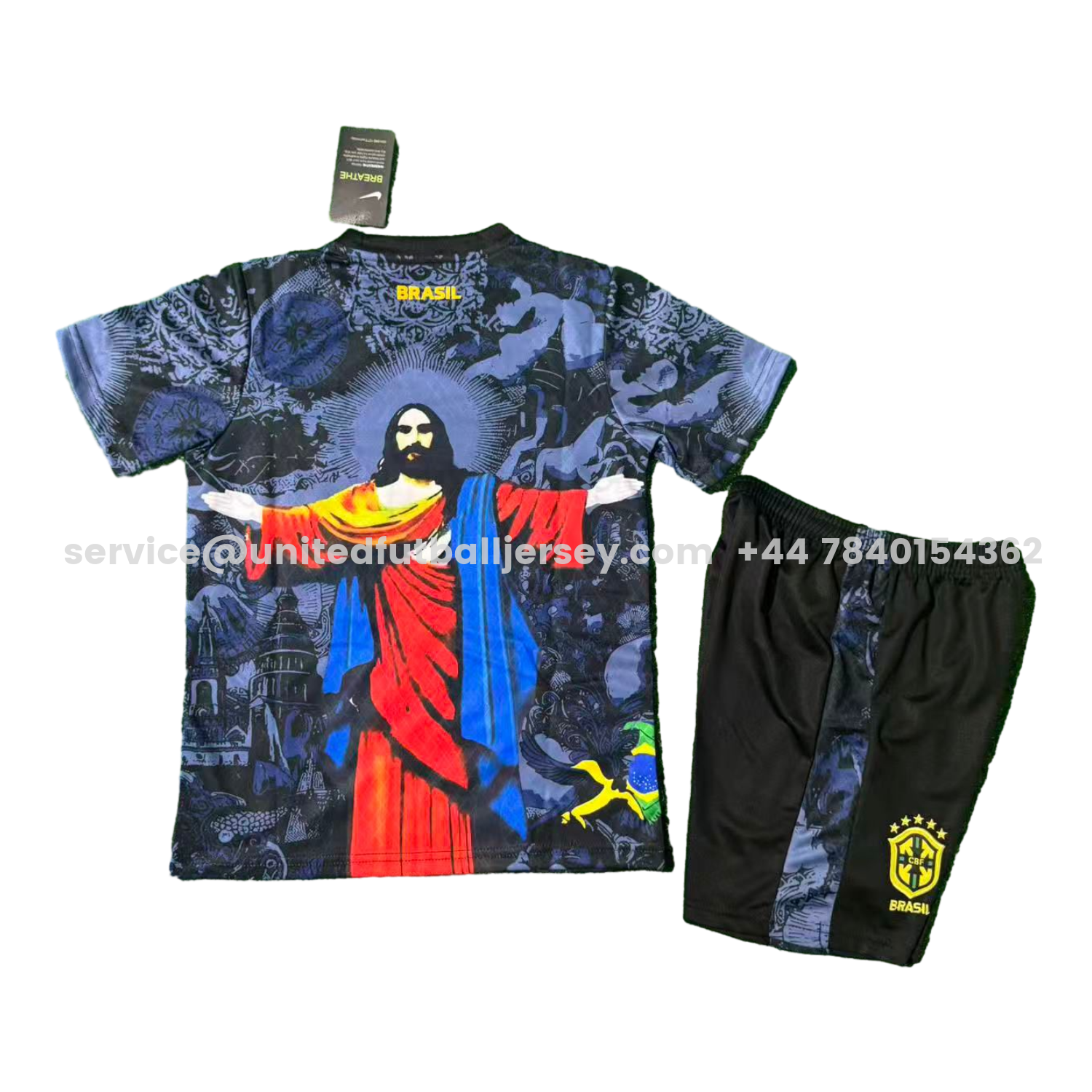 unitedfutballjersey-Brazil 25-26 Red Jesus Purple Special Kids Kit