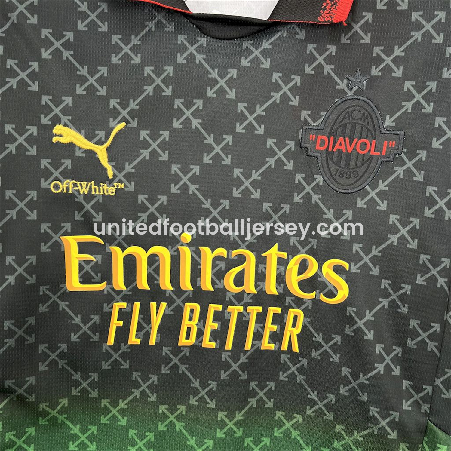 unitedfutballjersey-AC Milan 24-25 Fourth “Diavoli” Special Edition Kids Kit