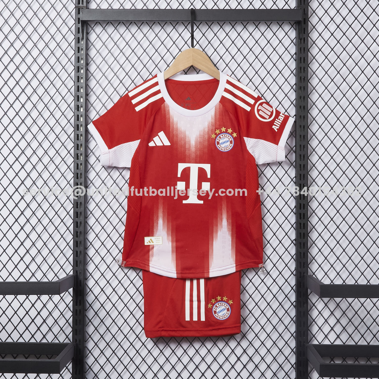 unitedfutballjersey-Bayern Munich 25-26 Home Kids Kit - Player Version