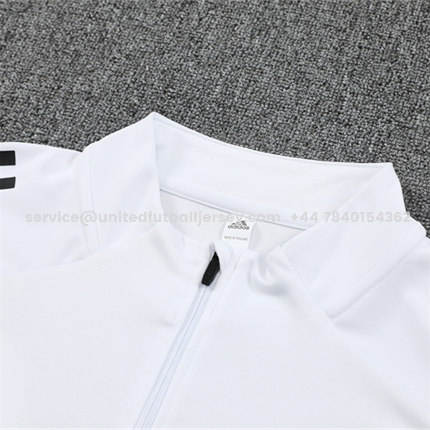 unitedfutballjersey-Ajax 25-26 Long Sleeve Training Set - White Top and Black Pants