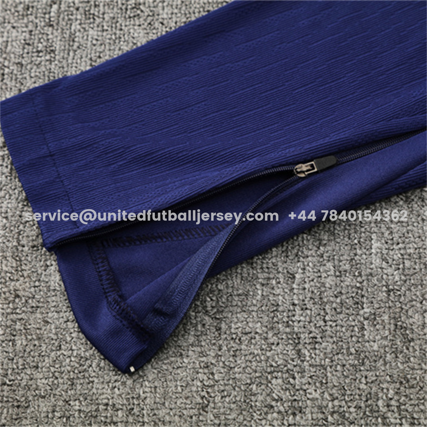 unitedfutballjersey-Barcelona 25-26 Kids Long Sleeve Training Set - Royal Blue Top Orange Sponsor & Royal Blue Pants