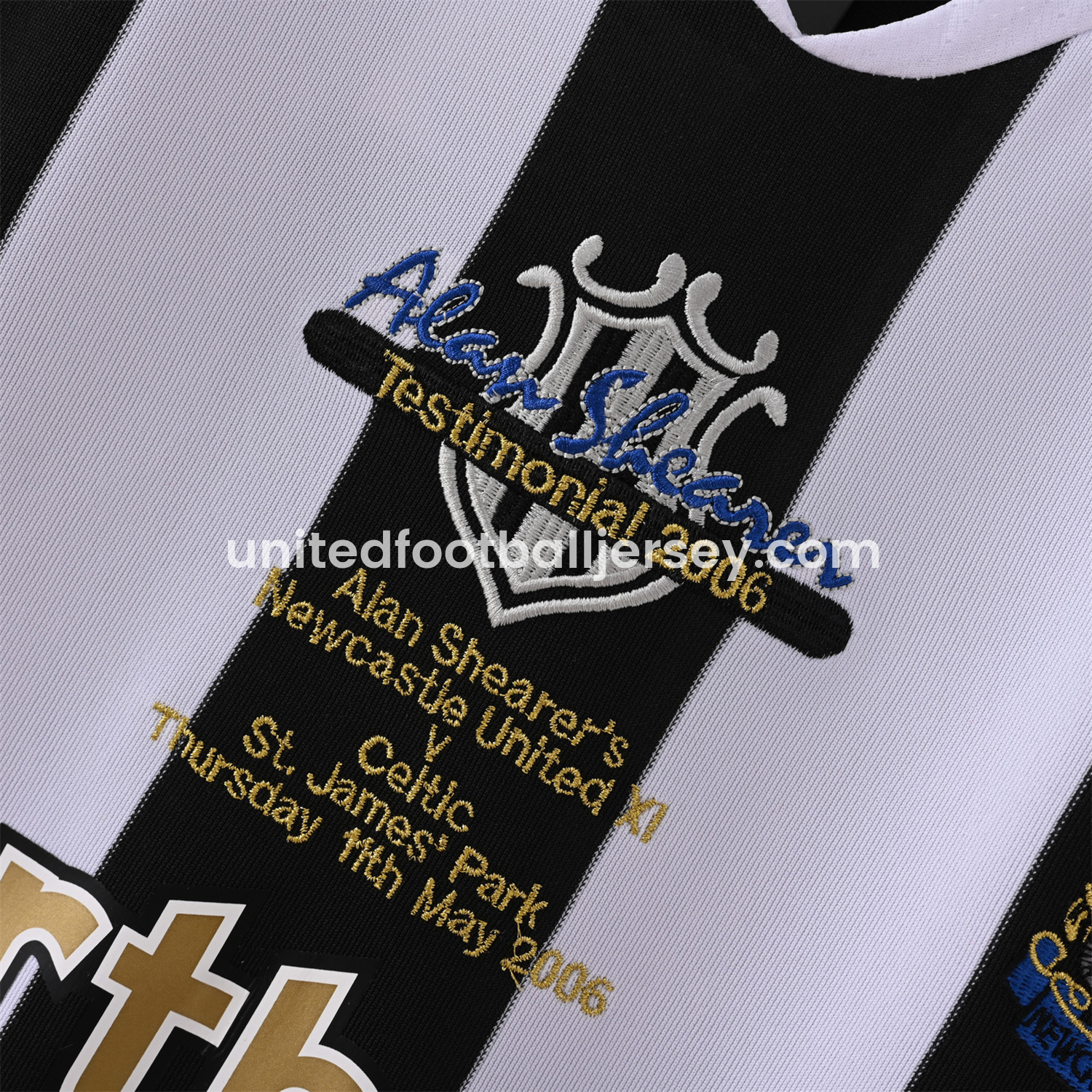 unitedfutballjersey-Retro Newcastle United 2006 Alan Shearer Testimonial Home Jersey