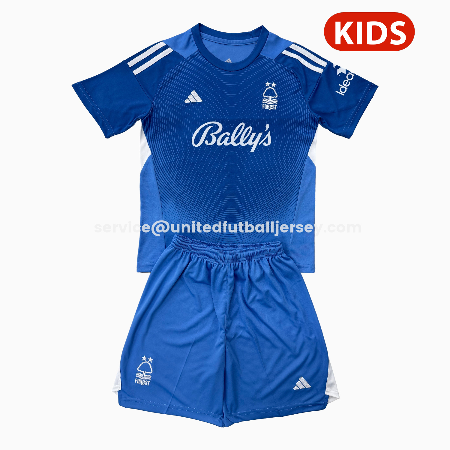 unitedfutballjersey-Nottingham Forest 25-26 Blue Goalkeeper Kids Kit