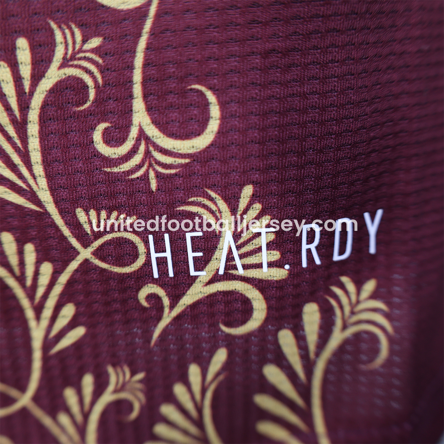 unitedfutballjersey-Algeria 25-26 Burgundy Jersey with Chest Pattern Decoration - Player Version