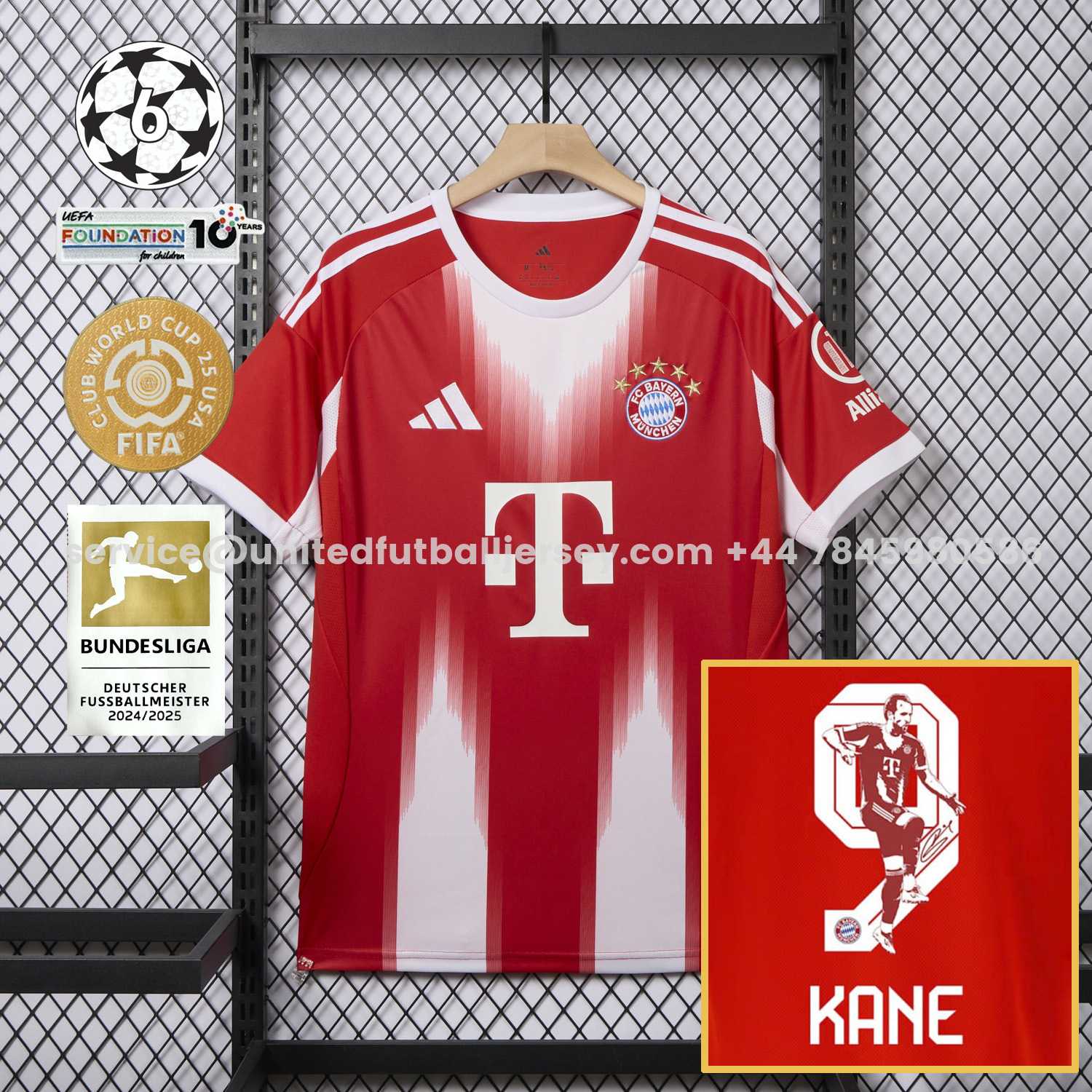 unitedfutballjersey-Bayern Munich 25-26 Home Kane Limited Edition Jersey - Fans Version